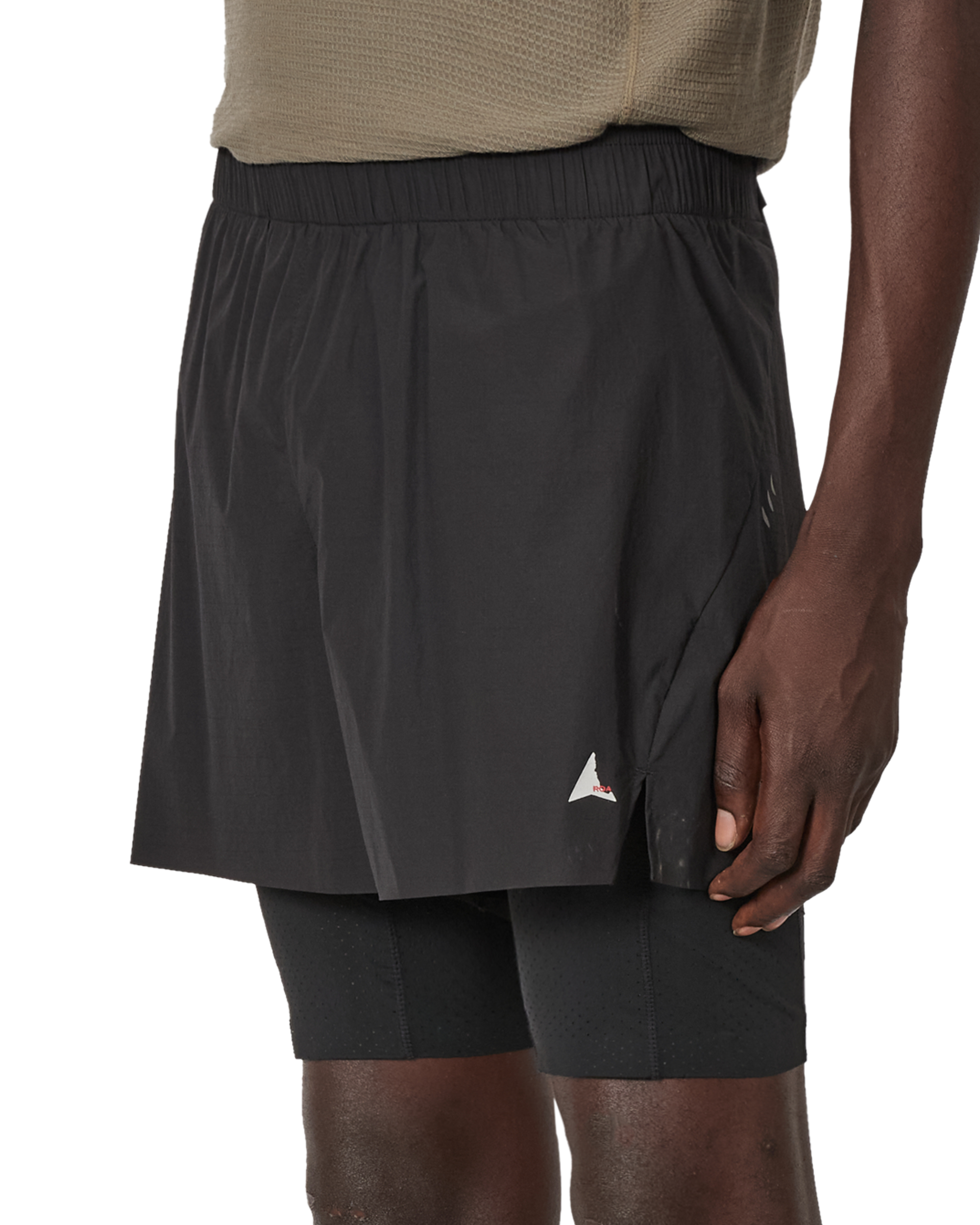 ROA Helder 5 Inch 2-in-1 Running Shorts J339706-S-Black 5