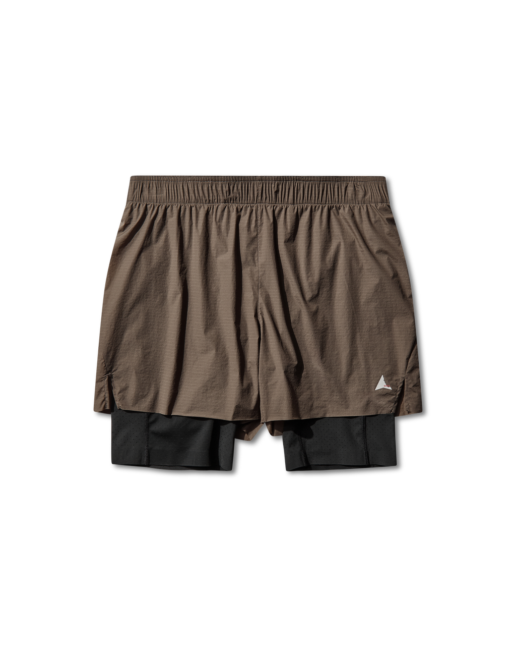 ROA Helder 5 Inch 2-in-1 Running Shorts J339707-S-Brown front