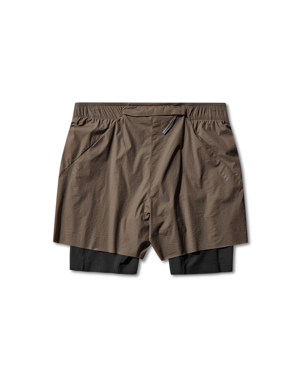 ROA Helder 5 Inch 2-in-1 Running Shorts J339707-S-Brown front