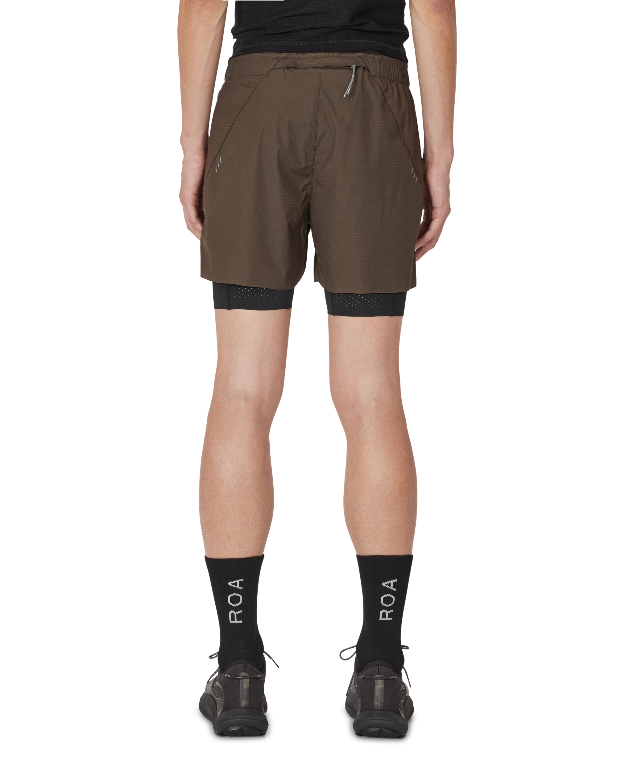 ROA Helder 5 Inch 2-in-1 Running Shorts J339707-S-Brown 3