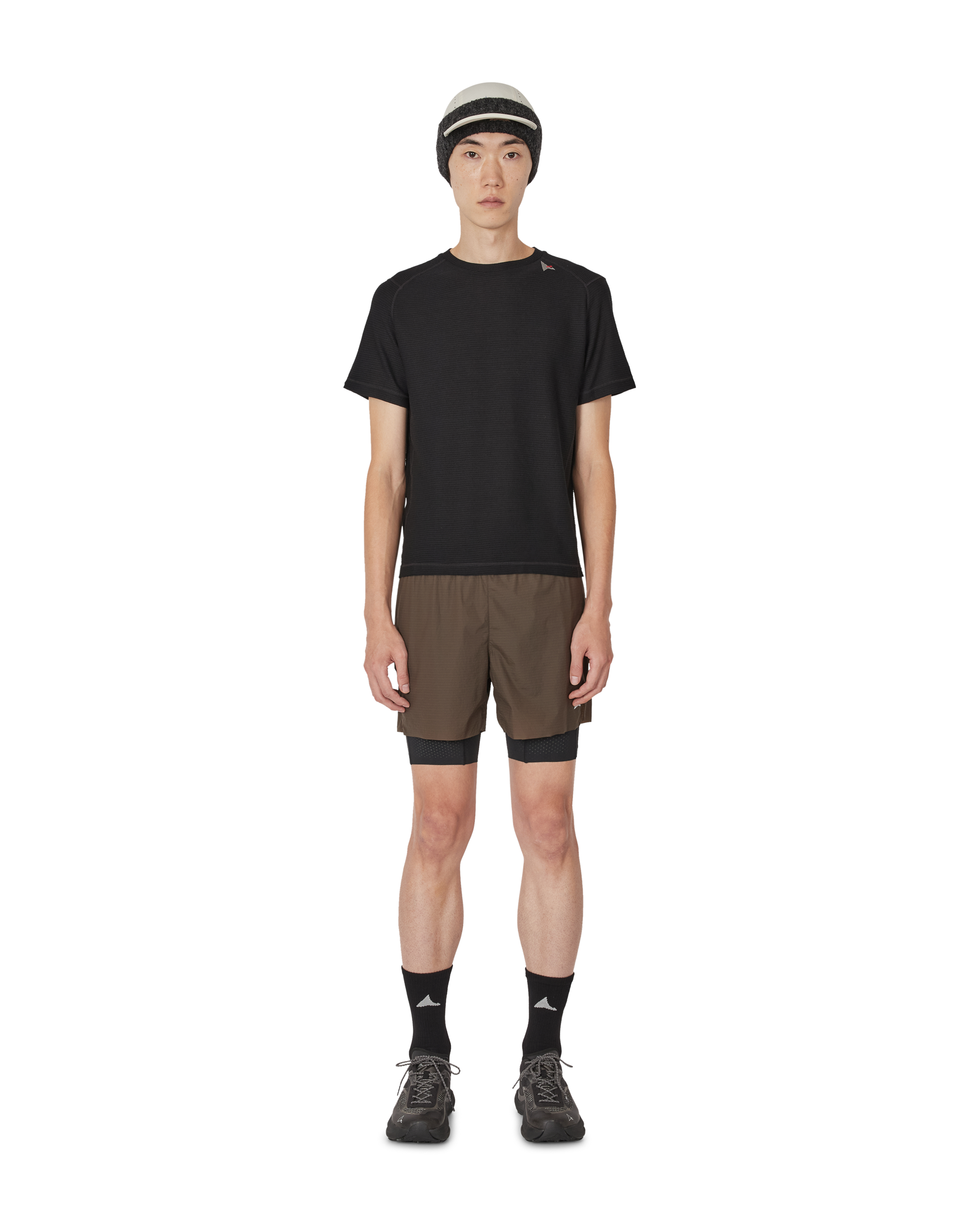 ROA Helder 5 Inch 2-in-1 Running Shorts J339707-S-Brown 4