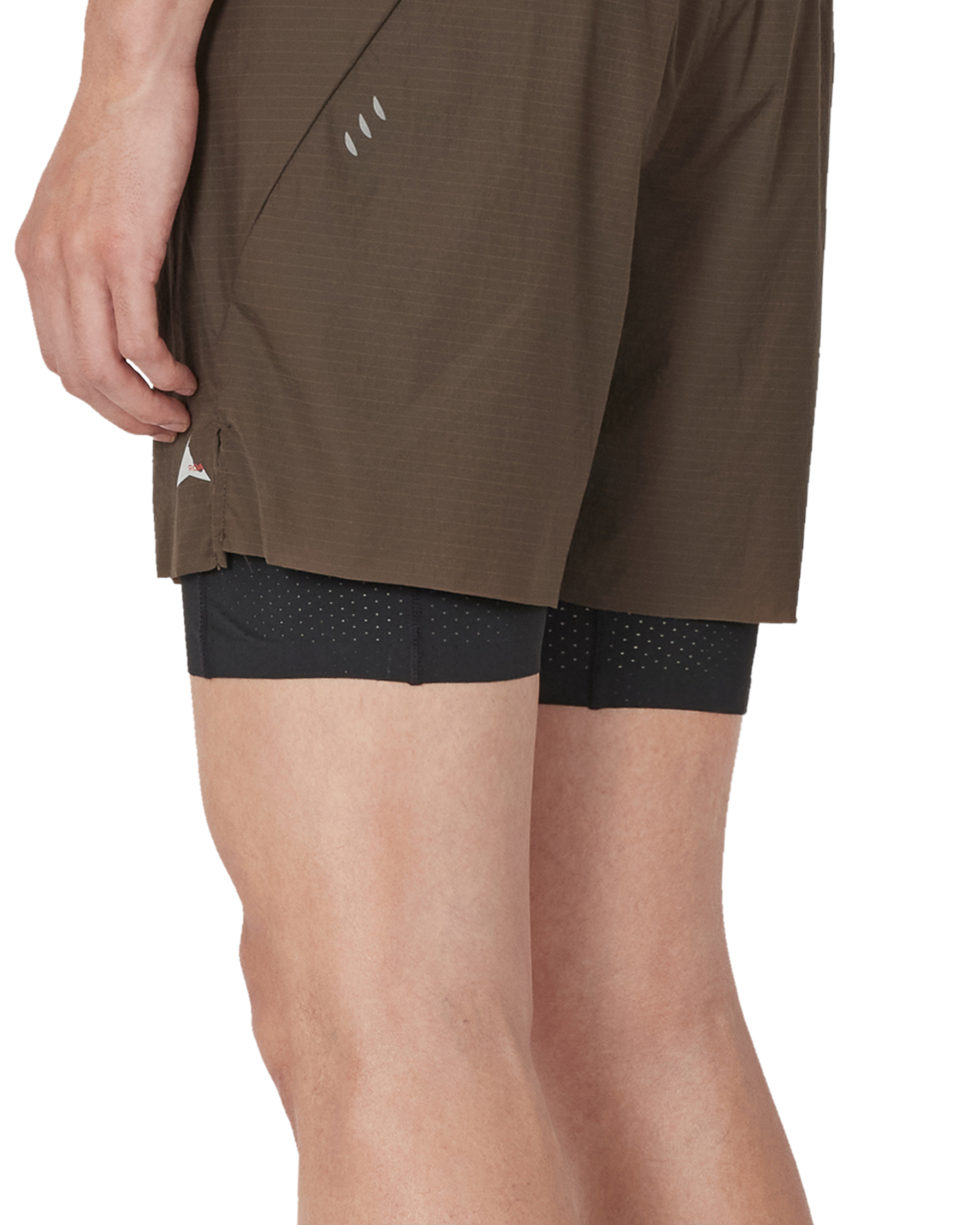 ROA Helder 5 Inch 2-in-1 Running Shorts J339707-S-Brown 8