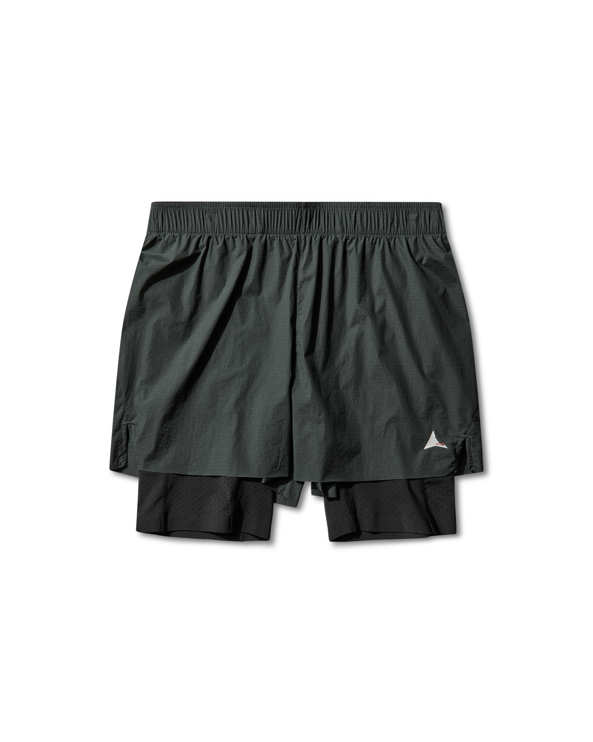 ROA Helder 5 Inch 2-in-1 Running Shorts J339708-S-Green front