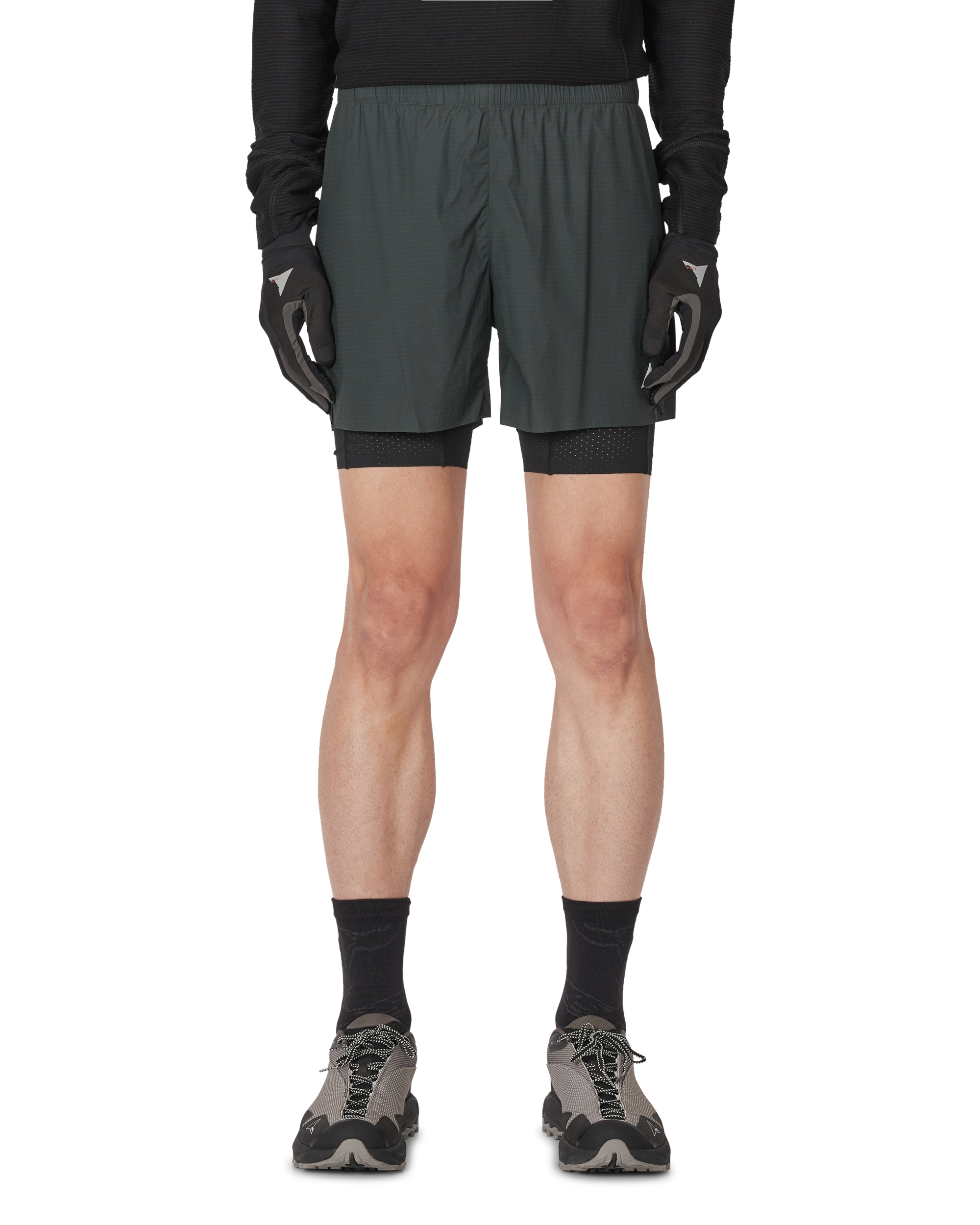 ROA Helder 5 Inch 2-in-1 Running Shorts J339708-M-Green front