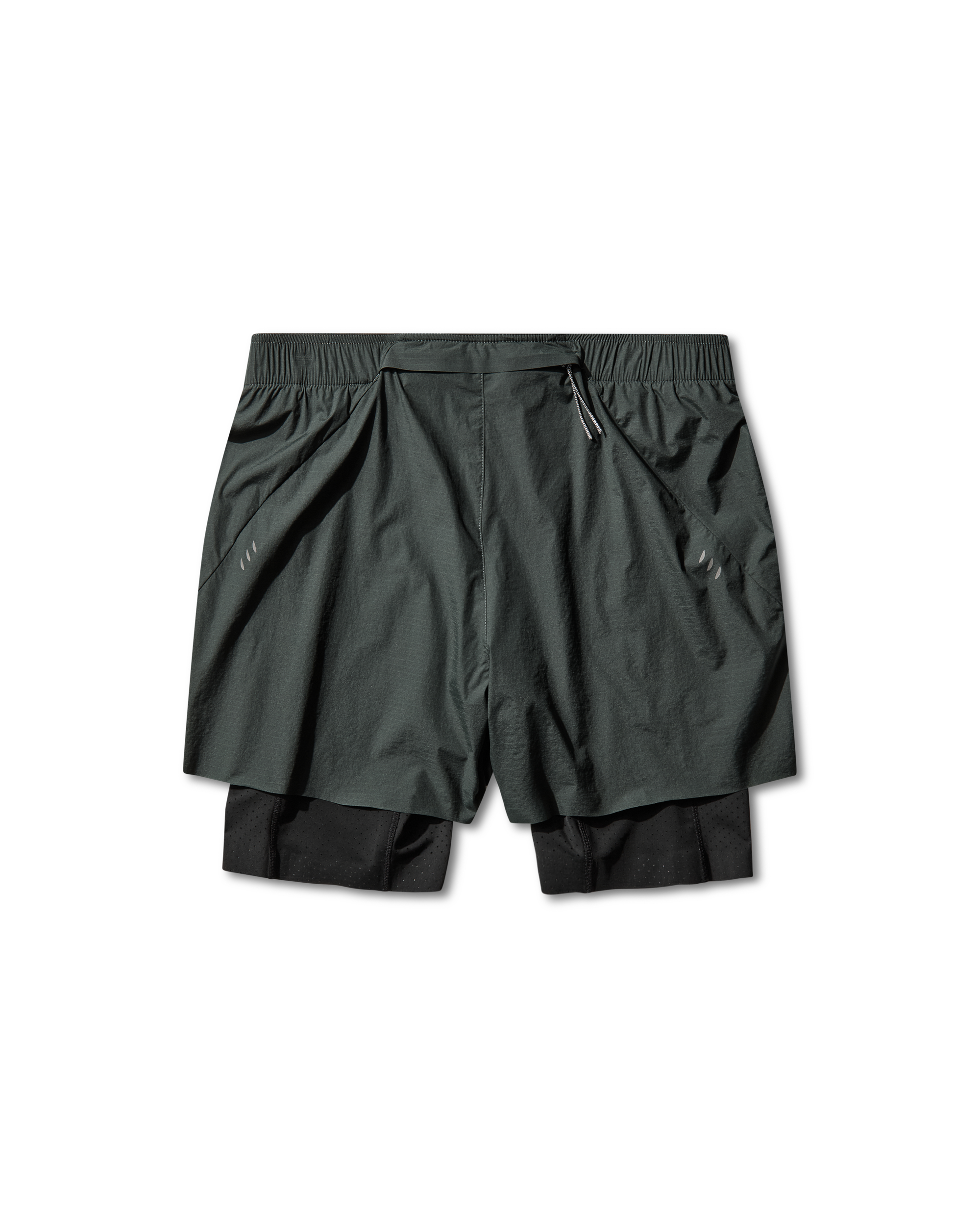 ROA Helder 5 Inch 2-in-1 Running Shorts J339708-S-Green 2
