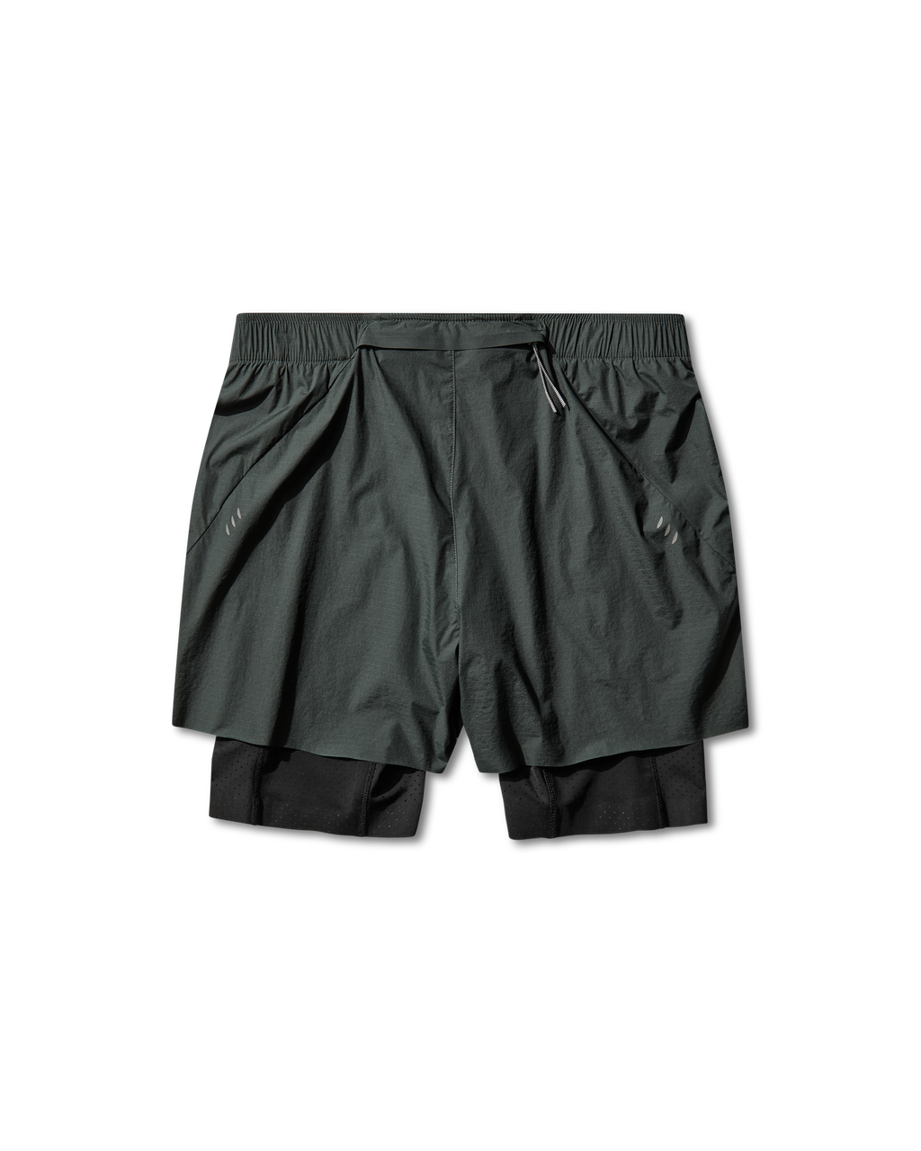 ROA Helder 5 Inch 2-in-1 Running Shorts J339708-S-Green front