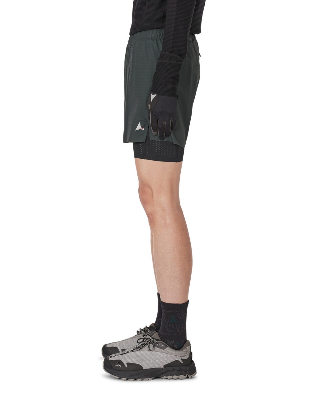 ROA Helder 5 Inch 2-in-1 Running Shorts J339708-M-Green front