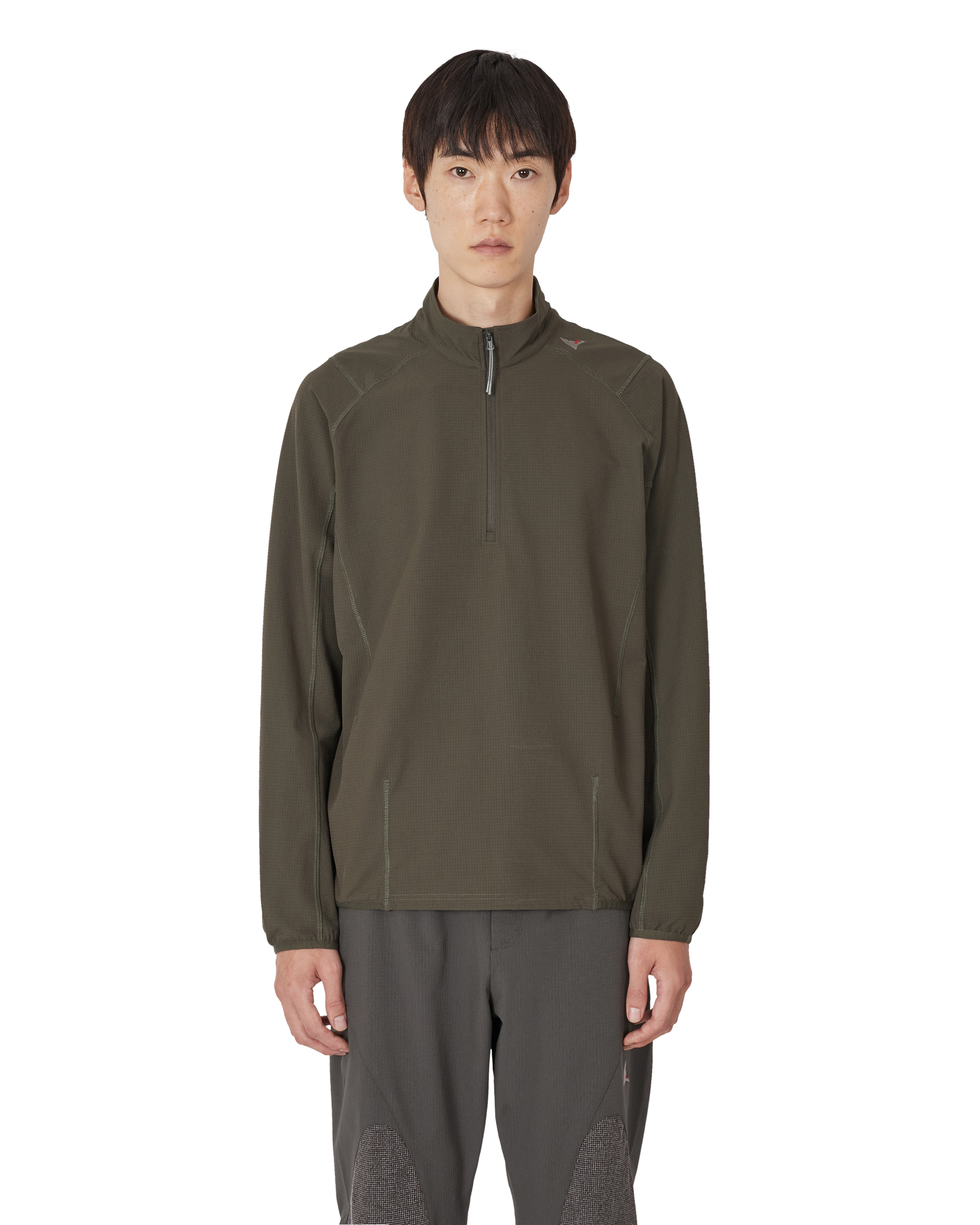 ROA Kimo Thermal Half Zip Midlayer J339710-L-Green front