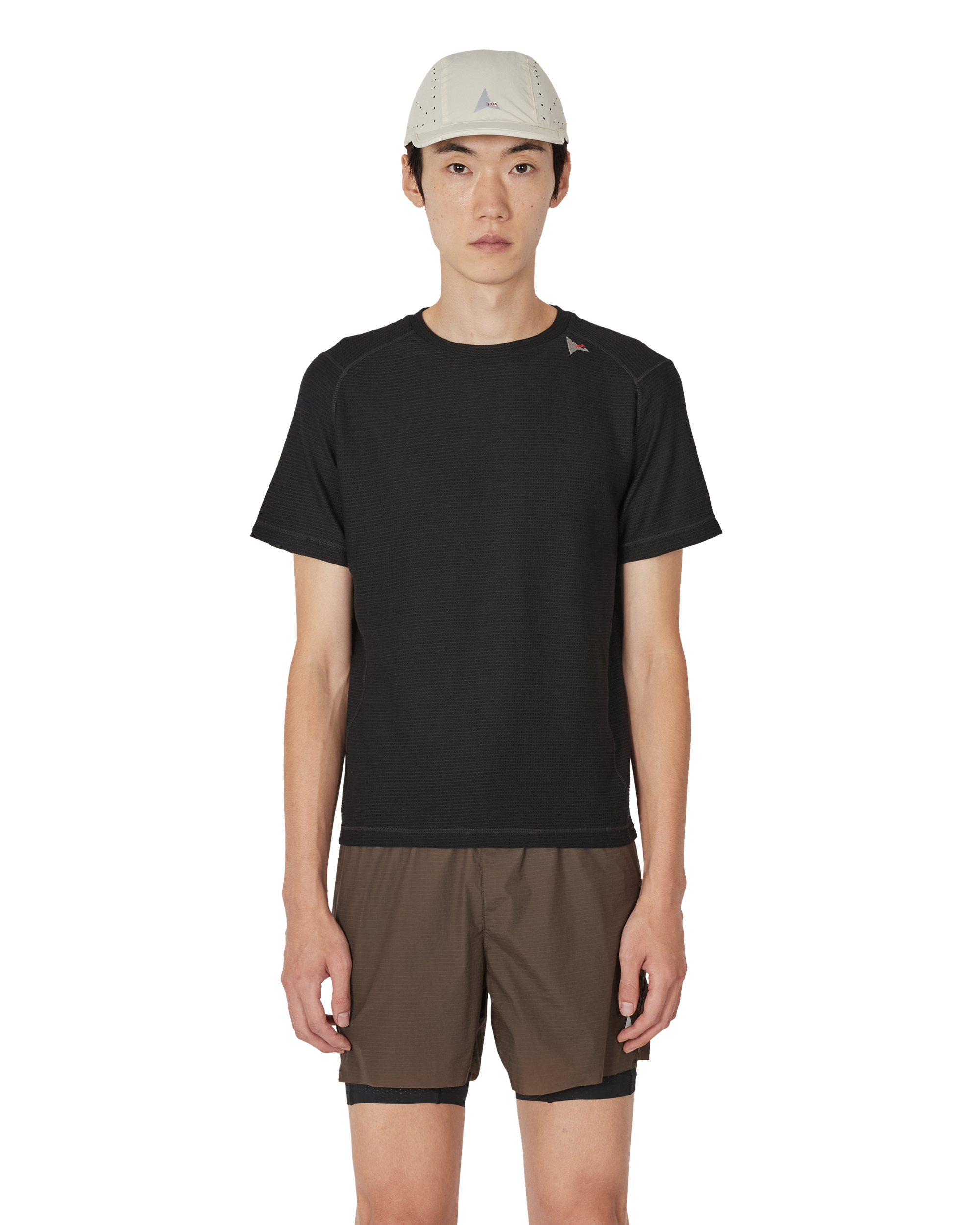 ROA Ashi Wool Tencel Baselayer Short Sleeve J339713-M-Black front