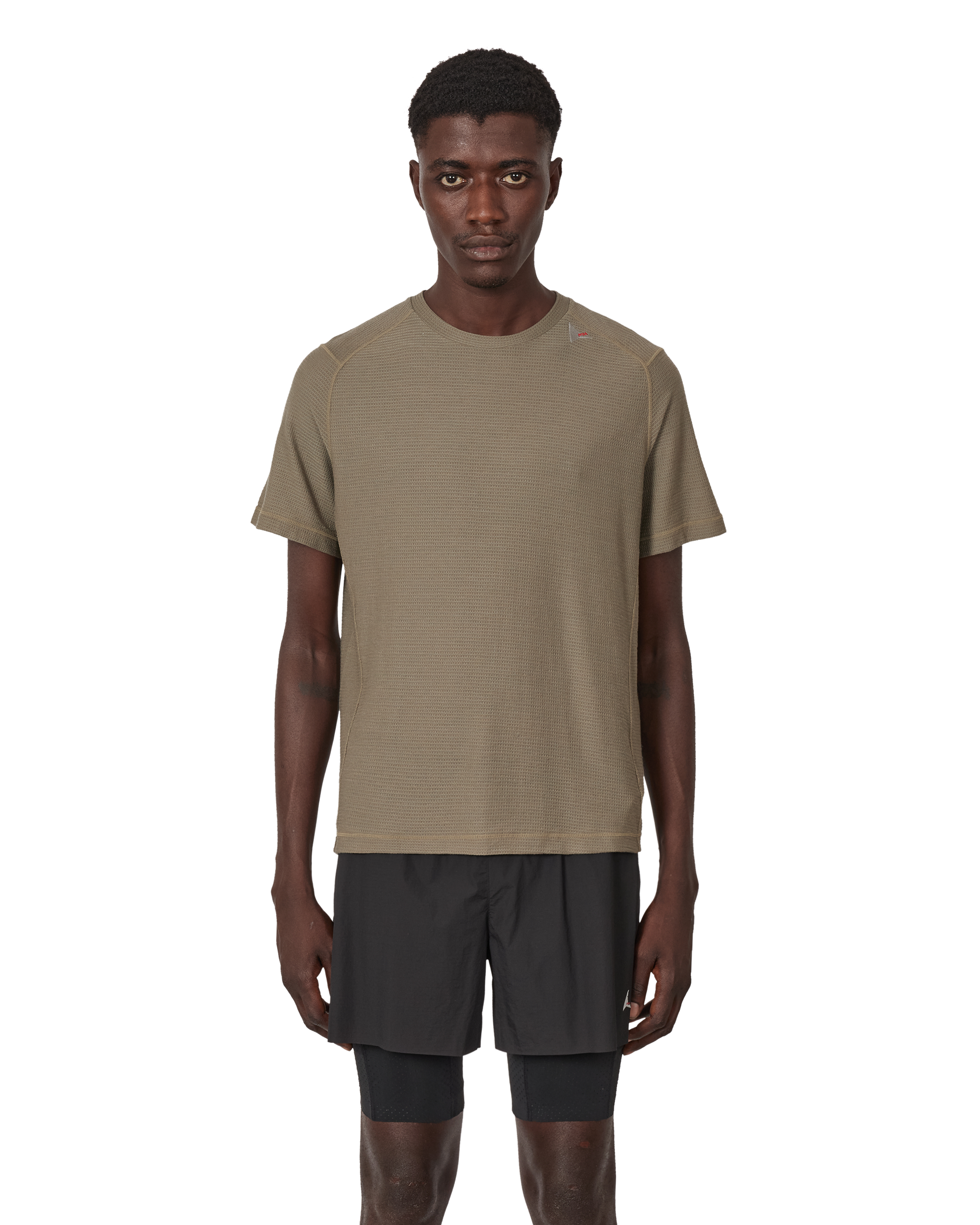 ROA Ashi Wool Tencel Baselayer Short Sleeve J339714-S-Green front
