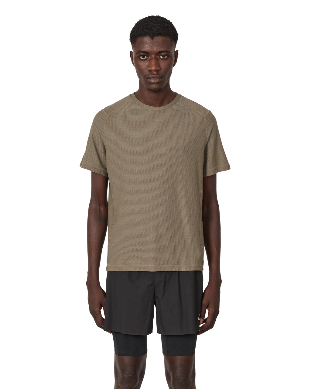ROA Ashi Wool Tencel Baselayer Short Sleeve J339714-S-Green front