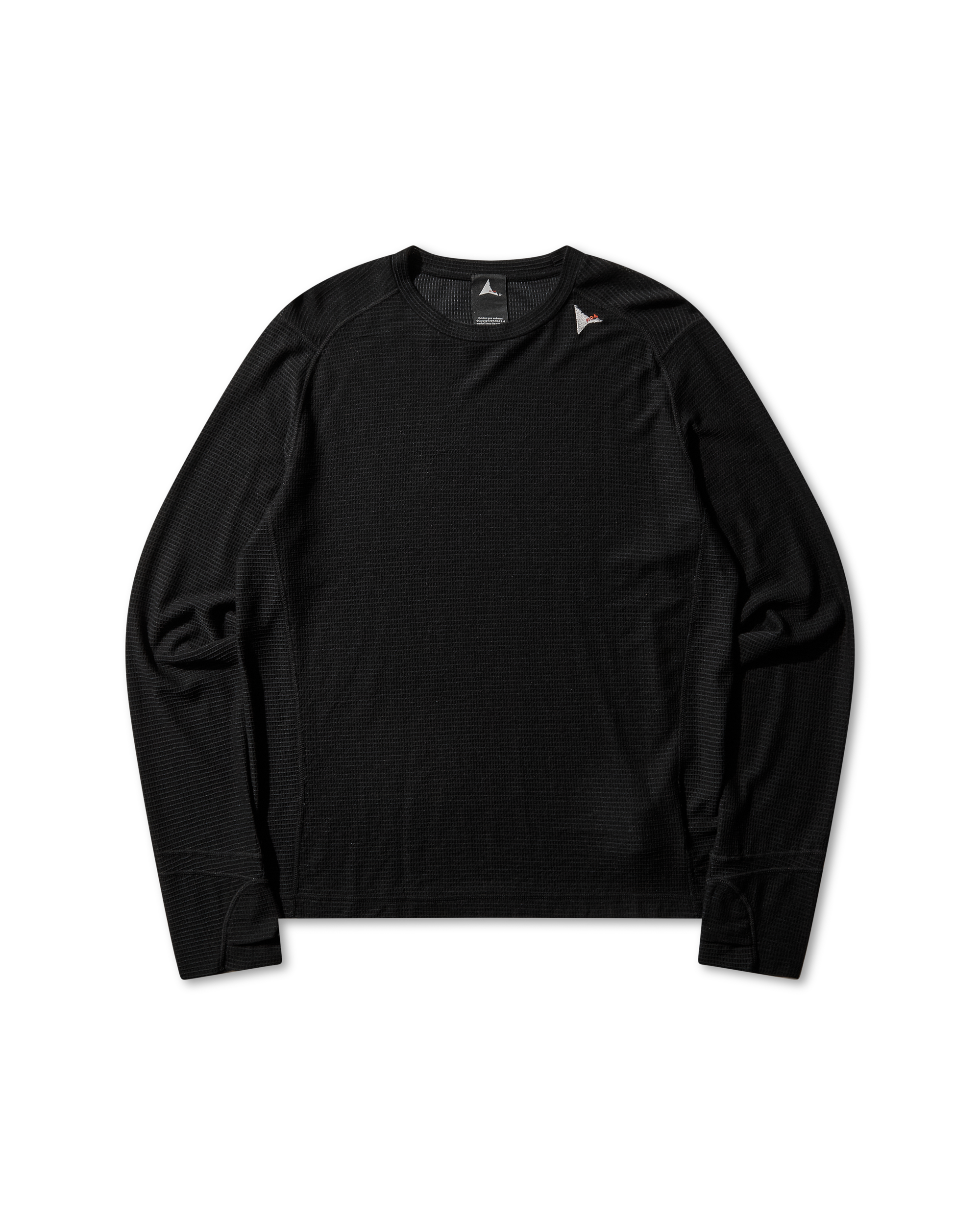 ROA Ashi Wool Tencel Baselayer Long Sleeve J339715-S-Black front
