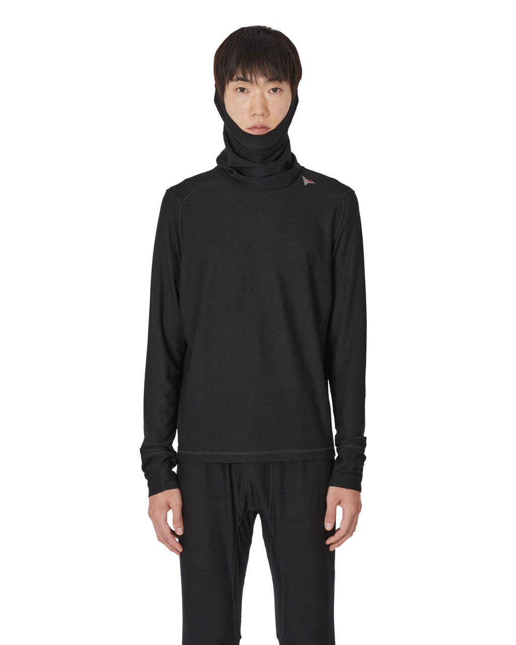 ROA Ashi Wool Tencel Baselayer Long Sleeve J339715-L-Black front