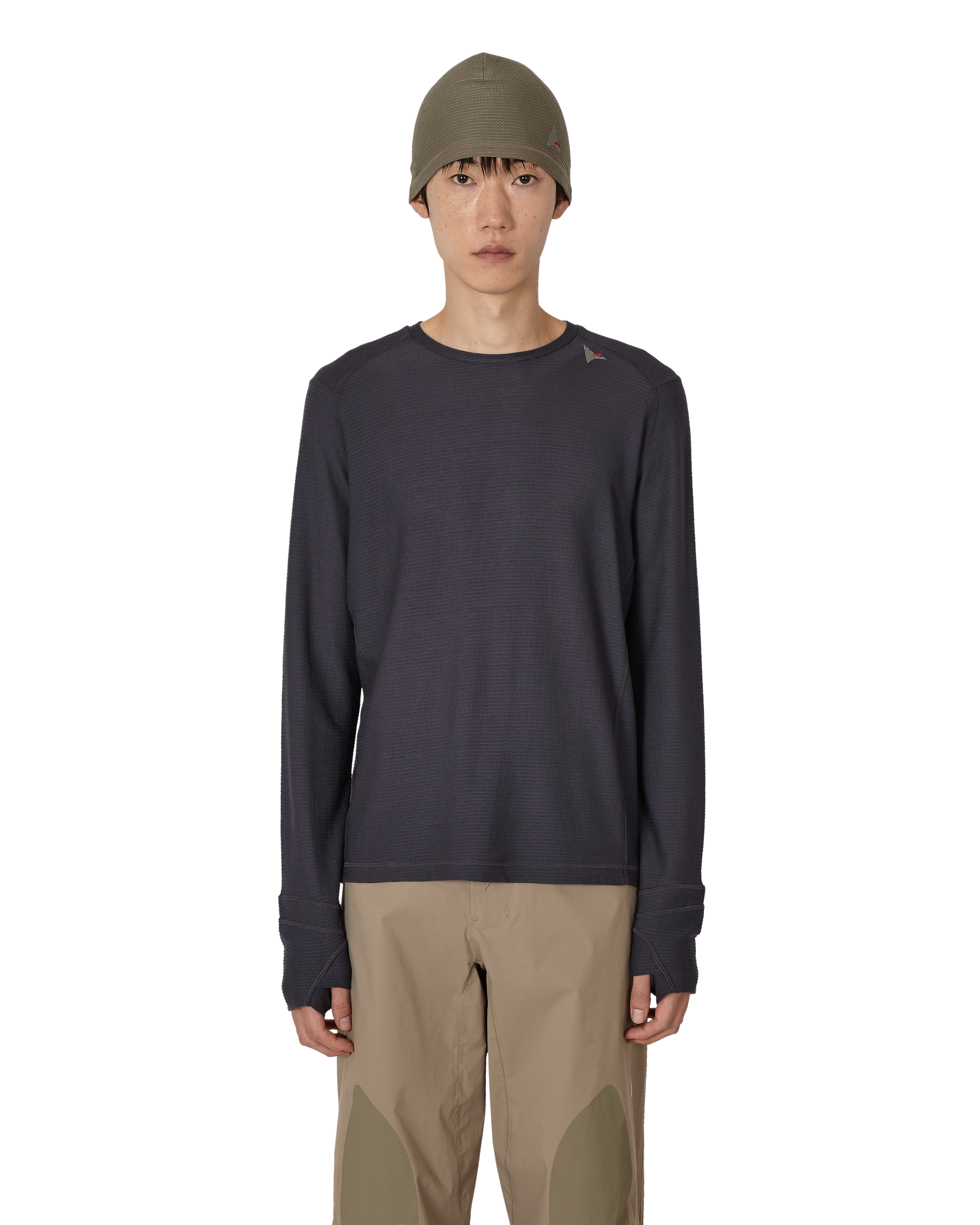 ROA Ashi Wool Tencel Baselayer Long Sleeve J339716-S-Blue front