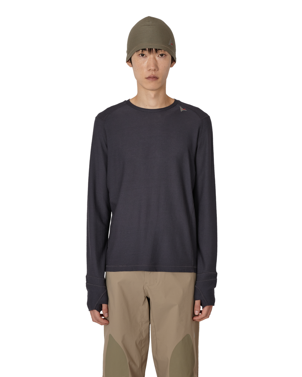 ROA Ashi Wool Tencel Baselayer Long Sleeve J339716-S-Blue front