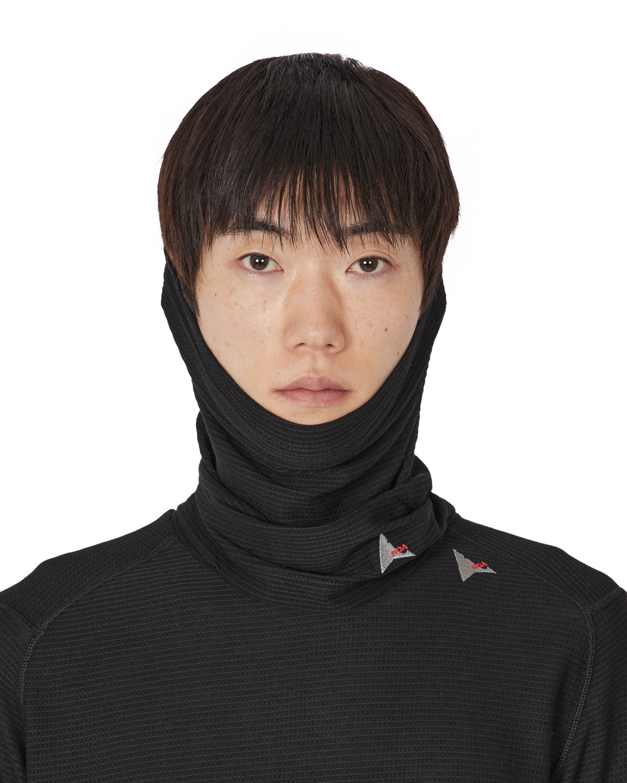 ROA Ashi Wool Tencel Neckwarmer J339724-ONE SIZE-Black 5