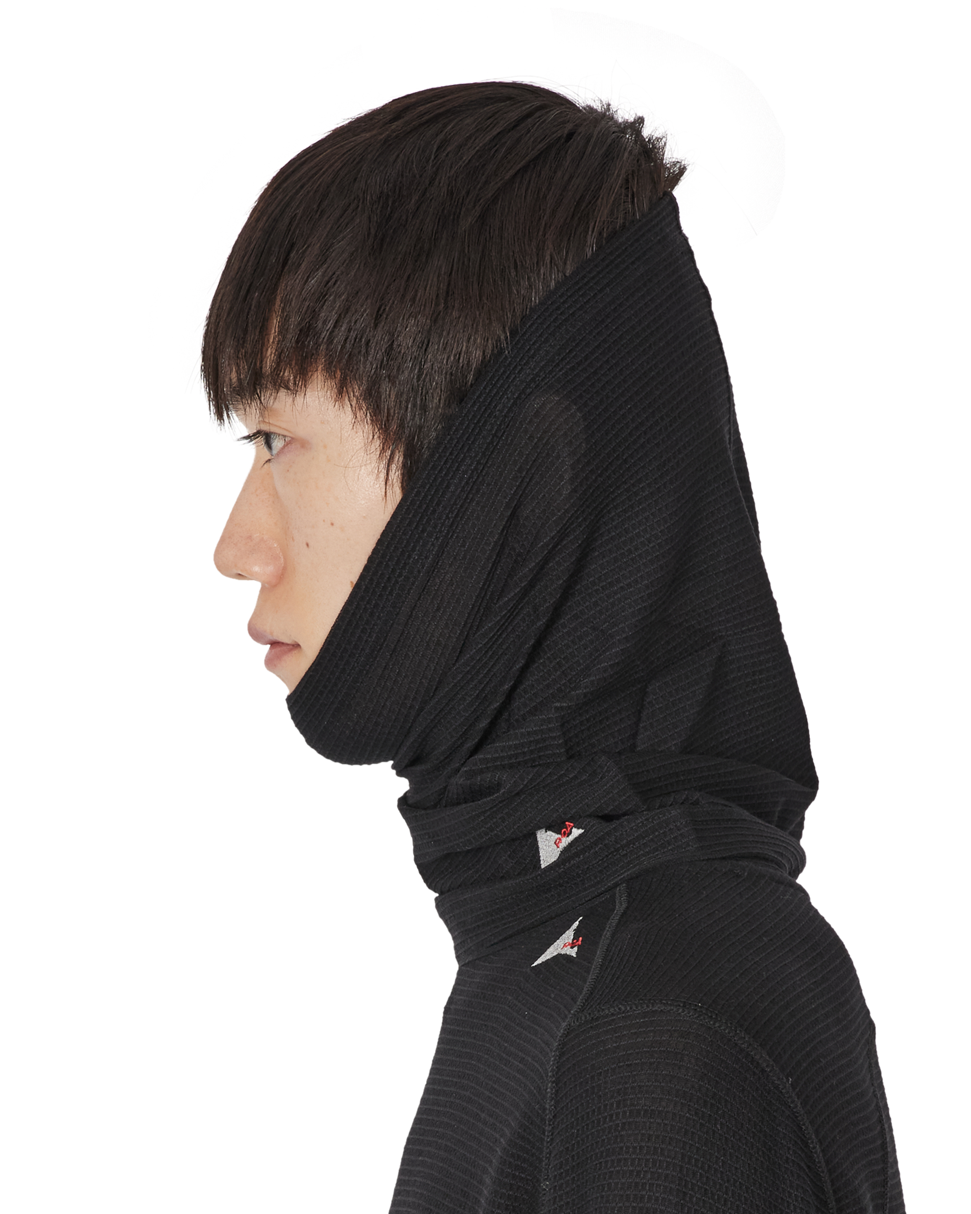 ROA Ashi Wool Tencel Neckwarmer J339724-ONE SIZE-Black 7