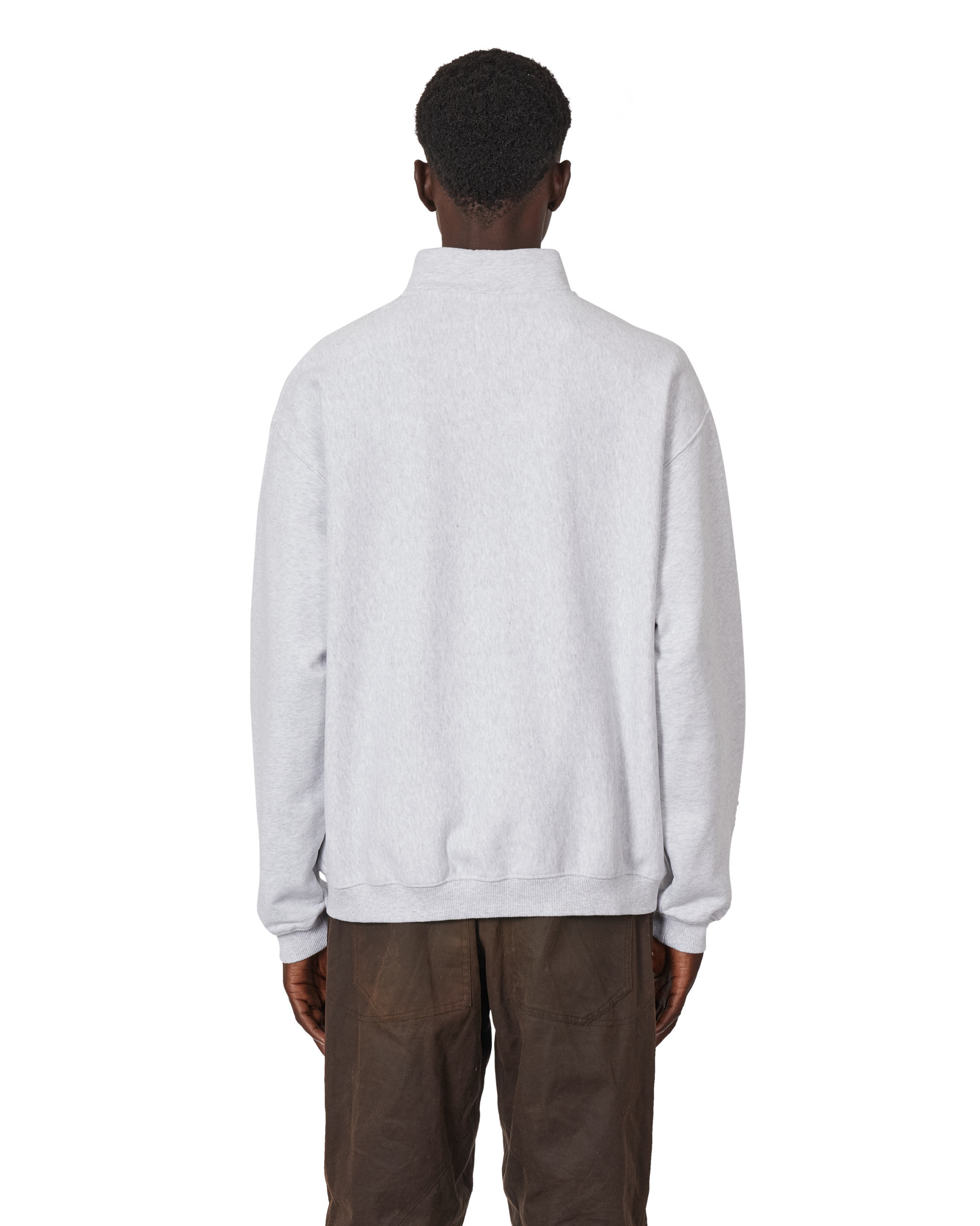 ROA Logo Half Zip Sweater J340272-XS-Grey 3
