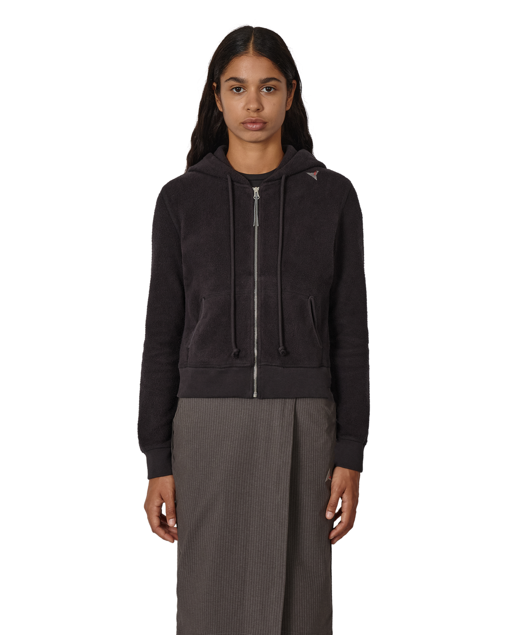 ROA Logo Inside Out Zip-up Baby Hoodie J340276-XS-Black front