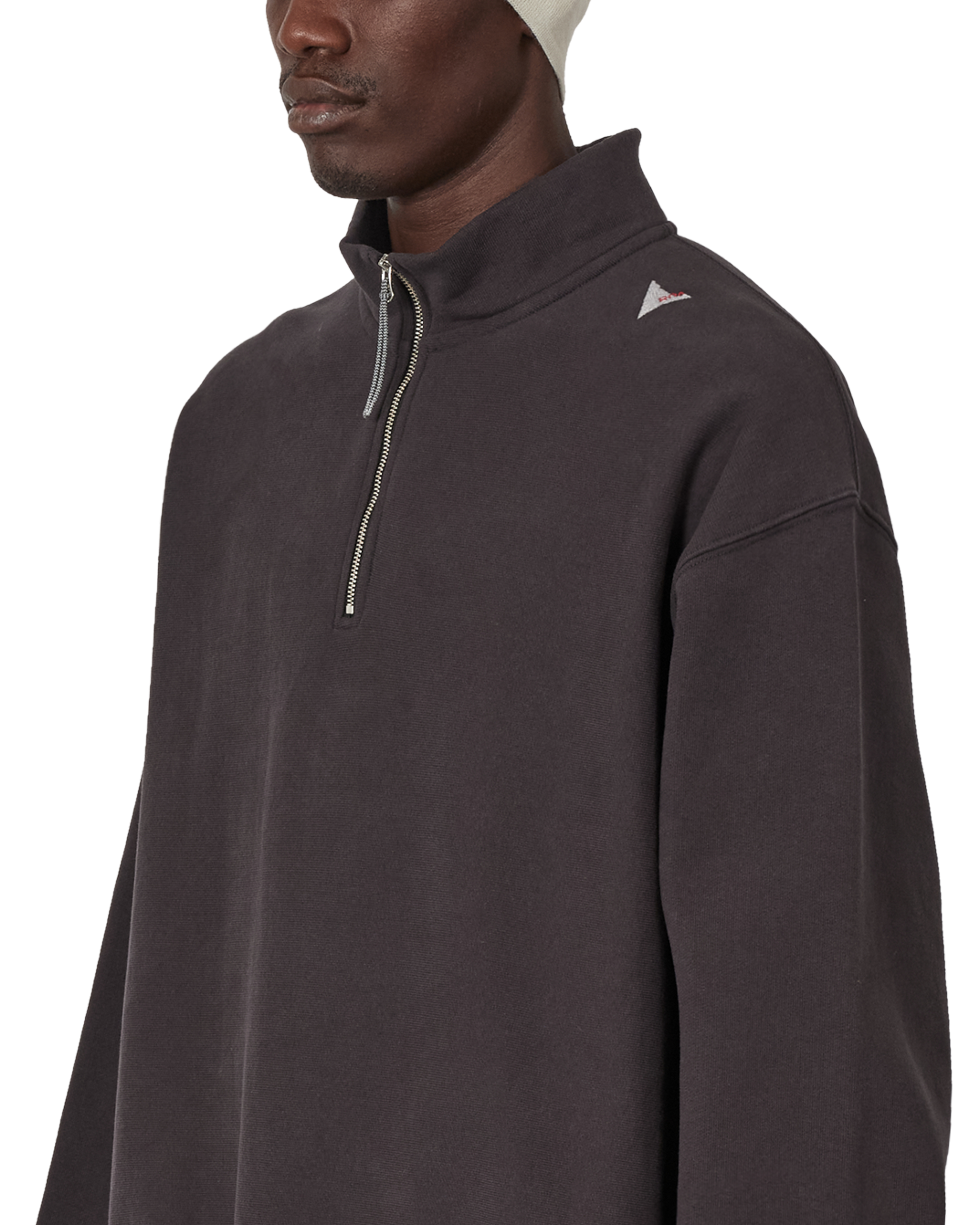 ROA Logo Half Zip Sweater J340277-XS-Black 5
