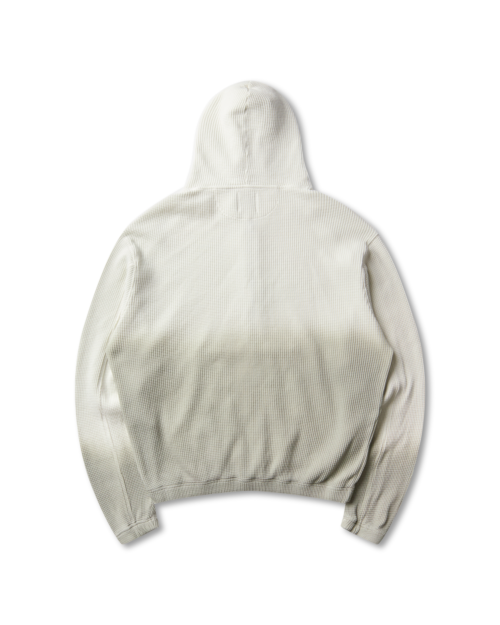 ROA Bee Sun Faded Organic Waffle Zip Up Hoodie J340278-S-White 10