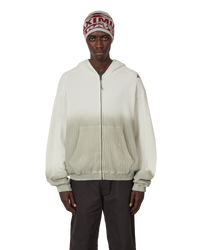 Thumbnail Bee Sun Faded Organic Waffle Zip Up Hoodie Dirty White