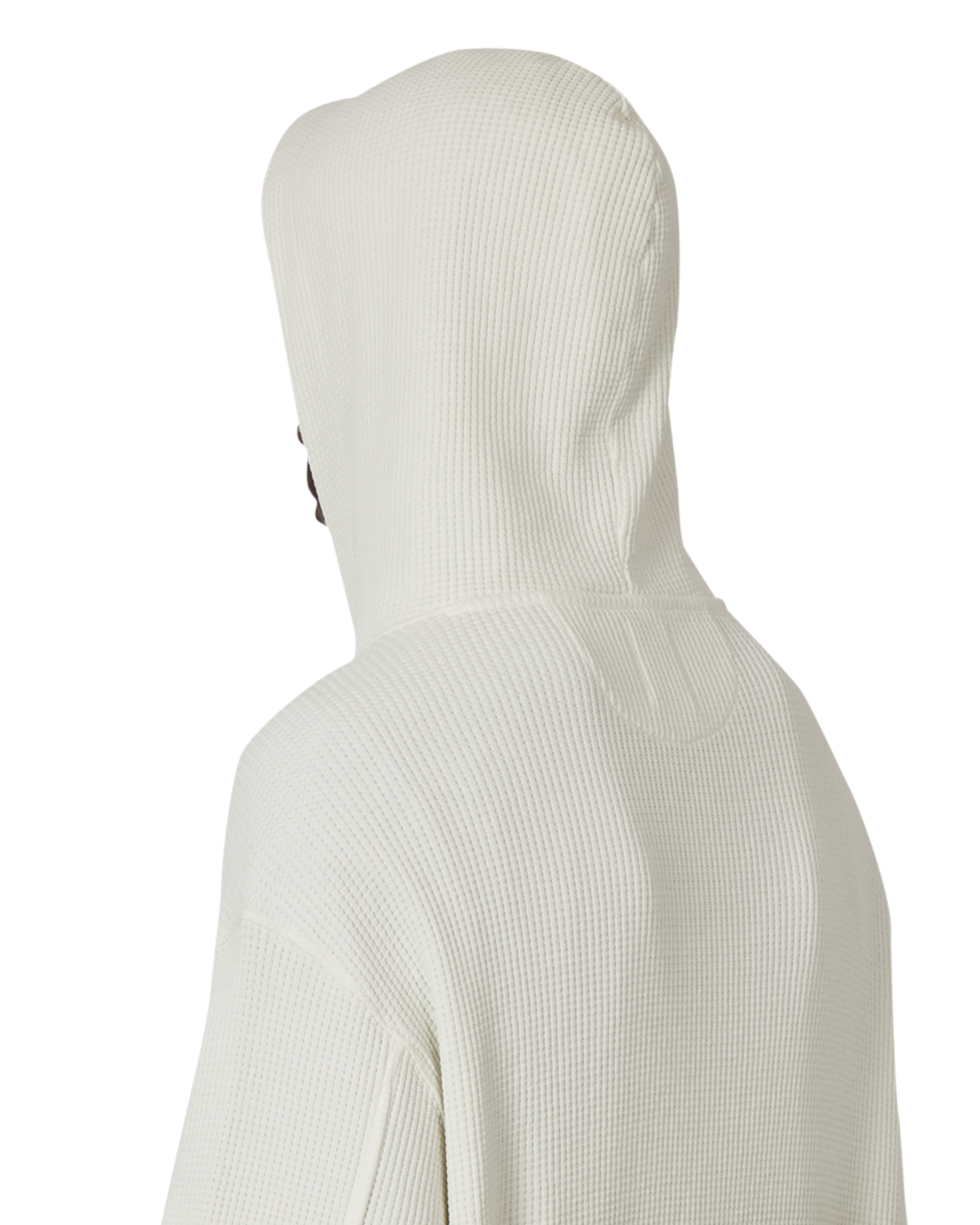 ROA Bee Sun Faded Organic Waffle Zip Up Hoodie J340278-S-White 7