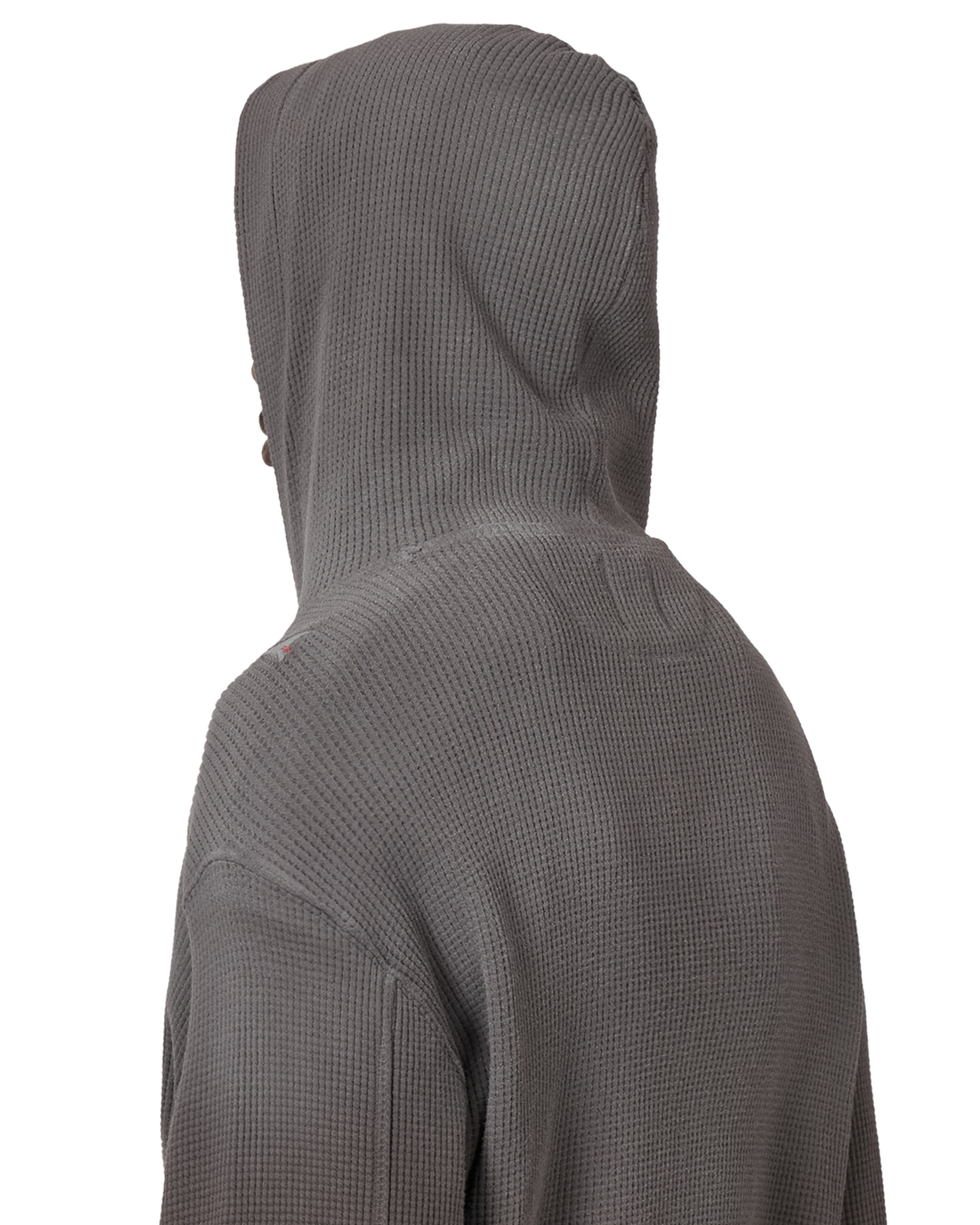 ROA Bee Sun Faded Organic Waffle Zip Up Hoodie J340279-S-Black 7