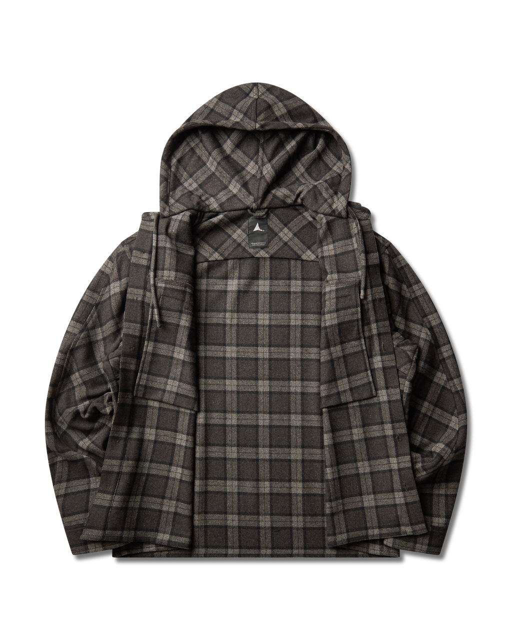 ROA Logger Wool Check Long Sleeve Shirt J341009-S-Black front