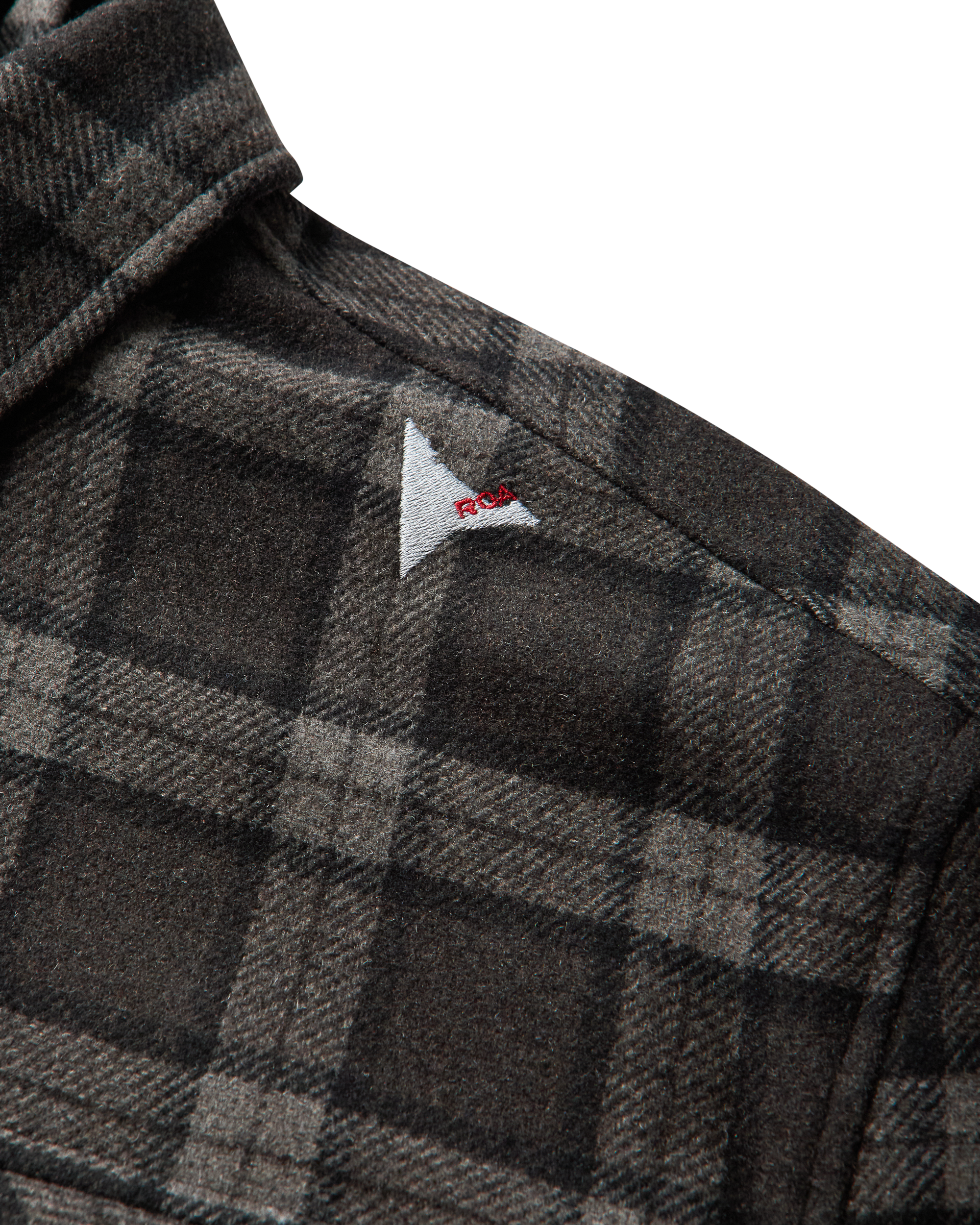 ROA Logger Wool Check Long Sleeve Shirt J341009-S-Black 12