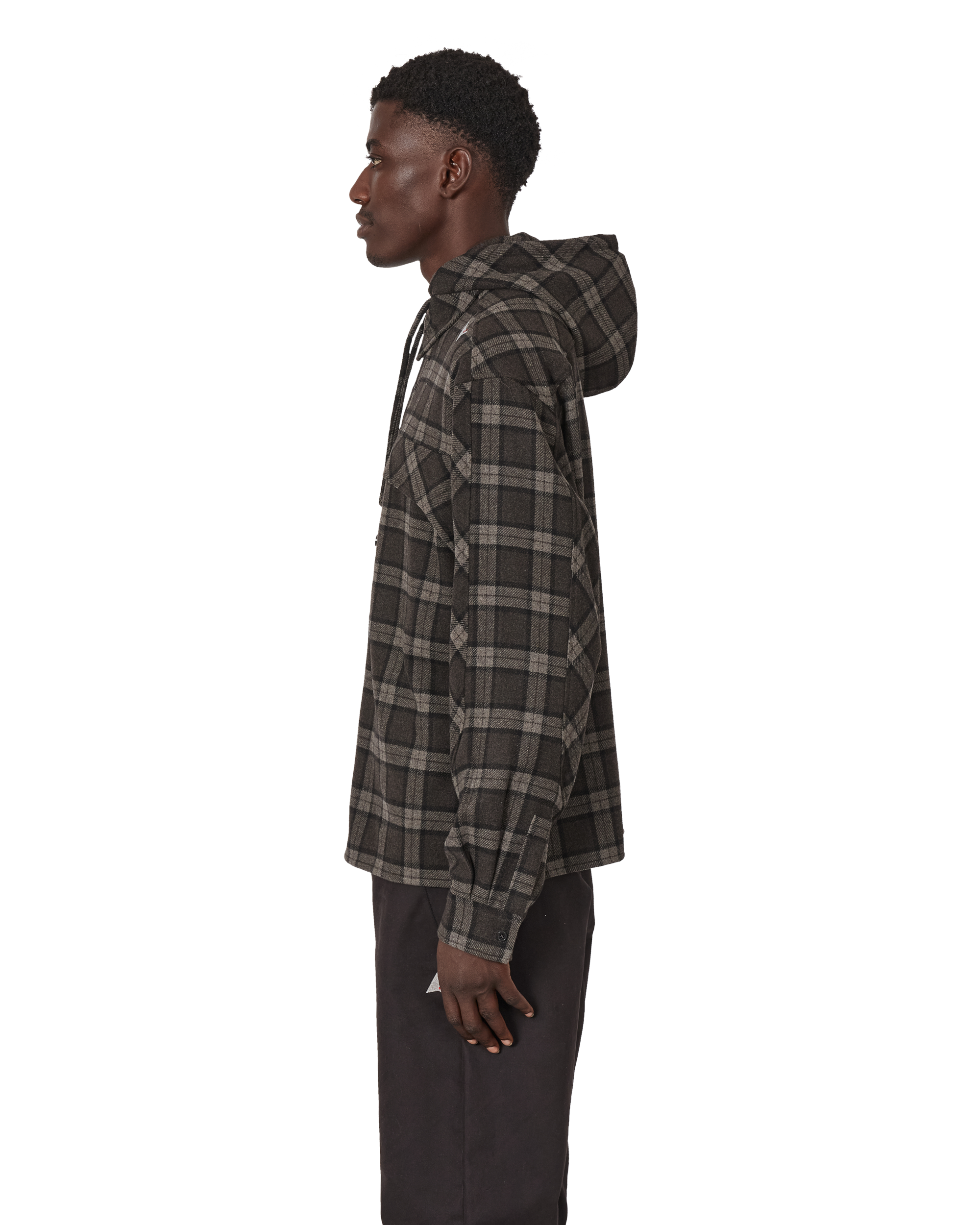 ROA Logger Wool Check Long Sleeve Shirt J341009-S-Black 2