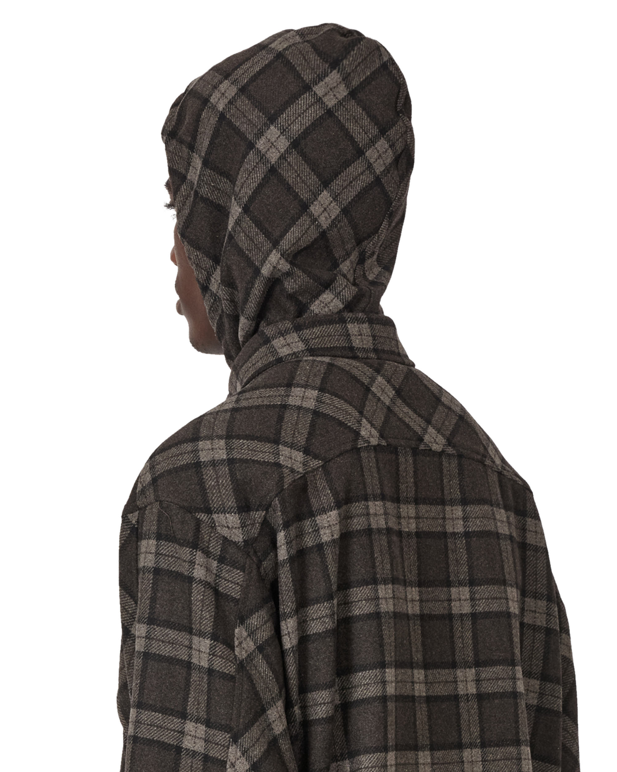 ROA Logger Wool Check Long Sleeve Shirt J341009-S-Black 6