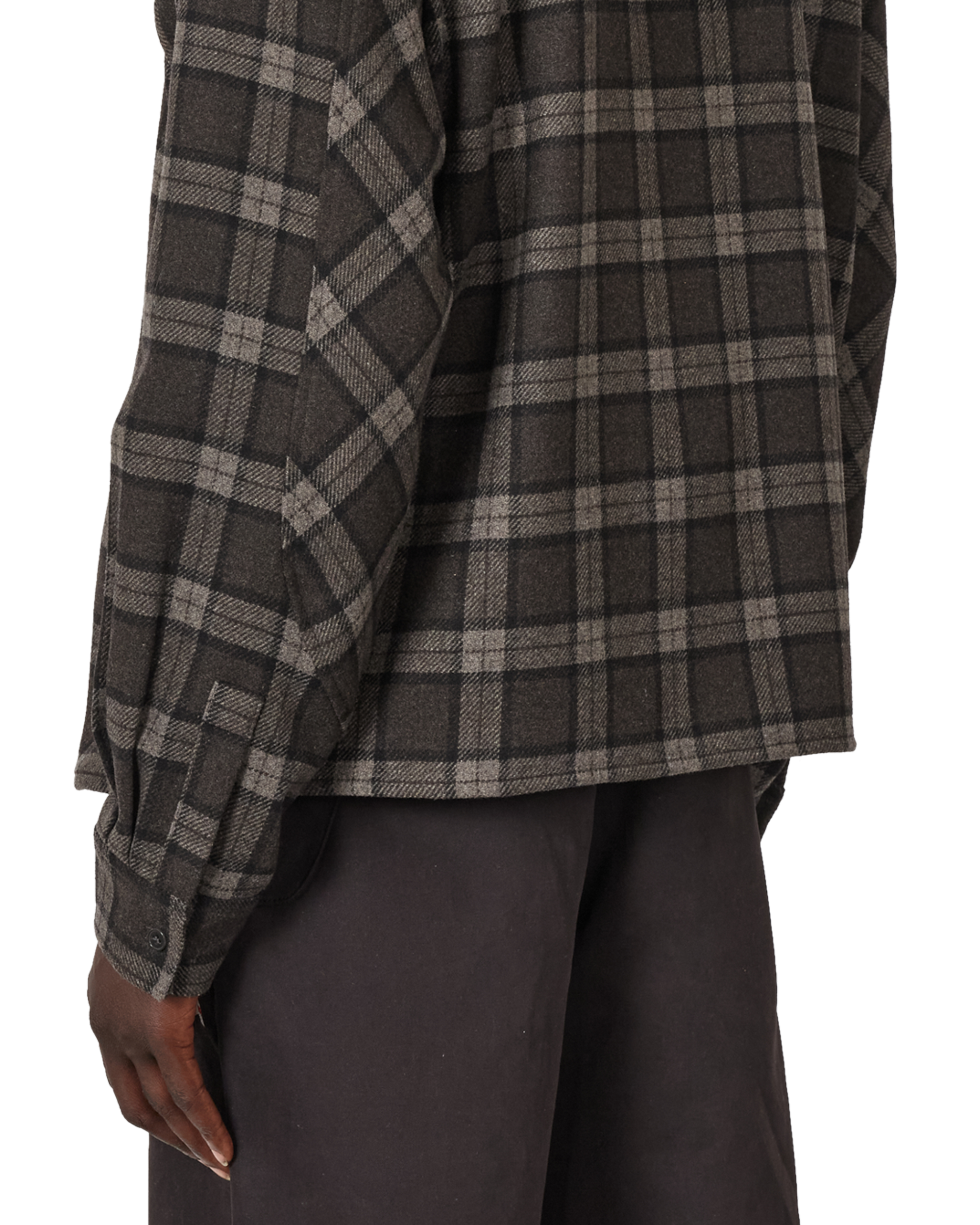 ROA Logger Wool Check Long Sleeve Shirt J341009-S-Black 7
