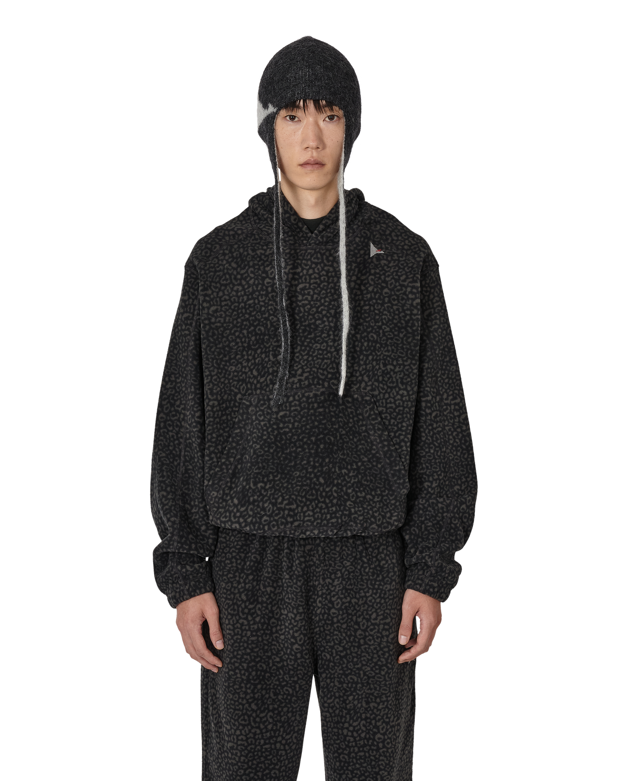 ROA Drowi Polar Fleece Hoodie J345091-M-Black front