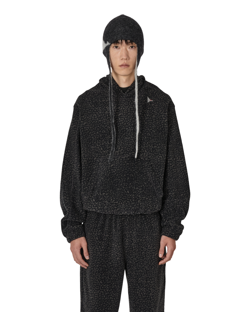 ROA Drowi Polar Fleece Hoodie J345091-M-Black front