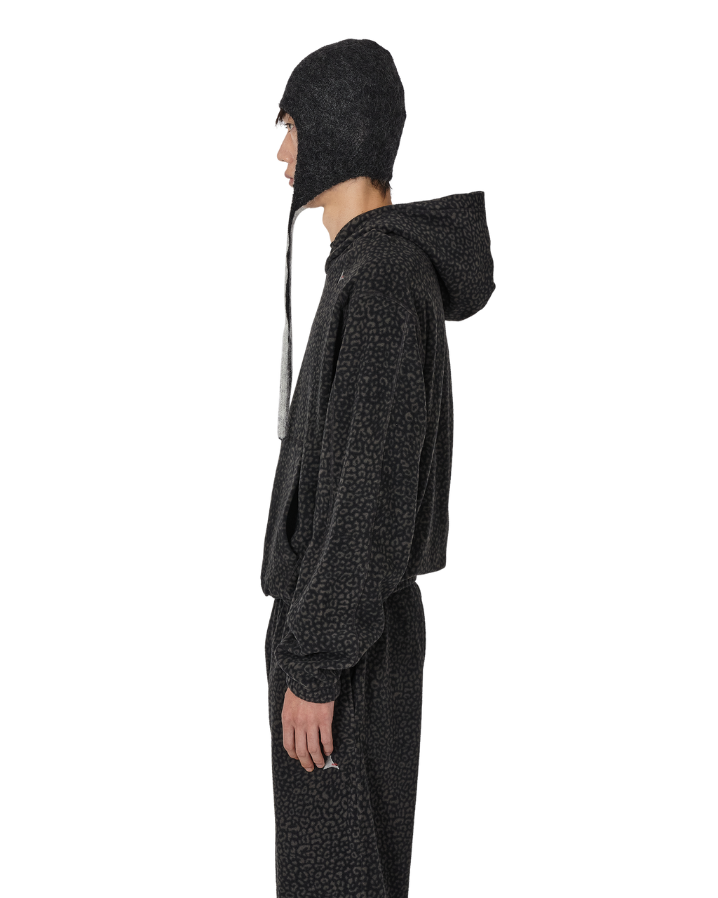 ROA Drowi Polar Fleece Hoodie J345091-M-Black front