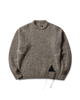 Thumbnail Dropstitch Mohair Knit Crewneck Beige