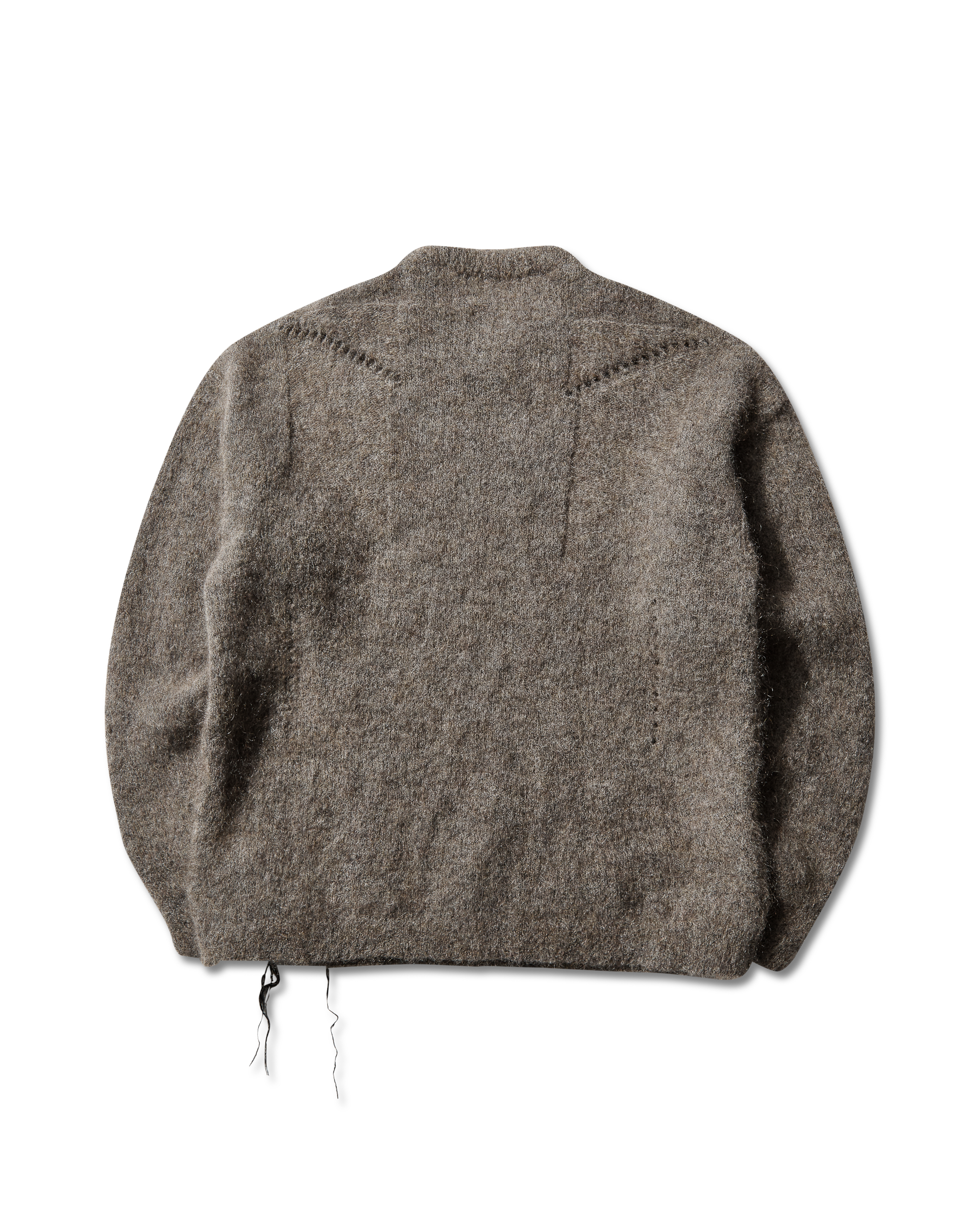 ROA Dropstitch Mohair Knit Crewneck J345228-S-Beige 2