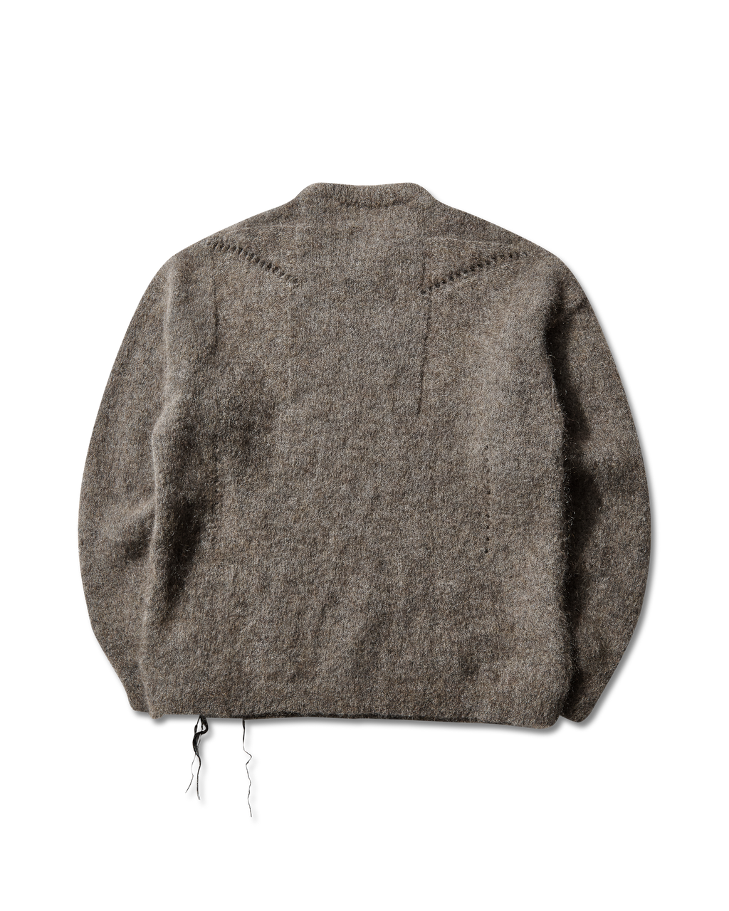 ROA Dropstitch Mohair Knit Crewneck J345228-S-Beige front
