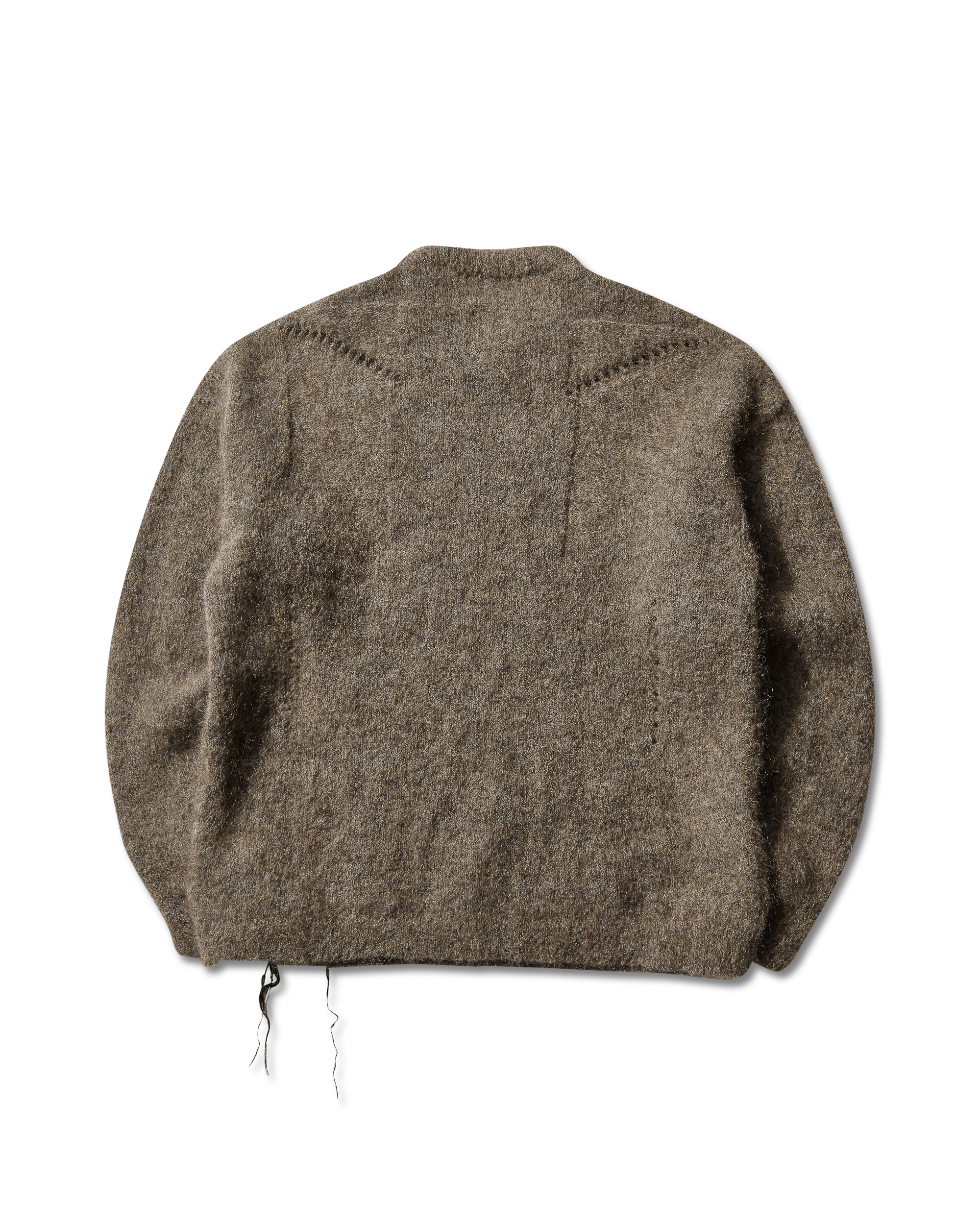 ROA Dropstitch Mohair Knit Crewneck J345228-L-Beige 10