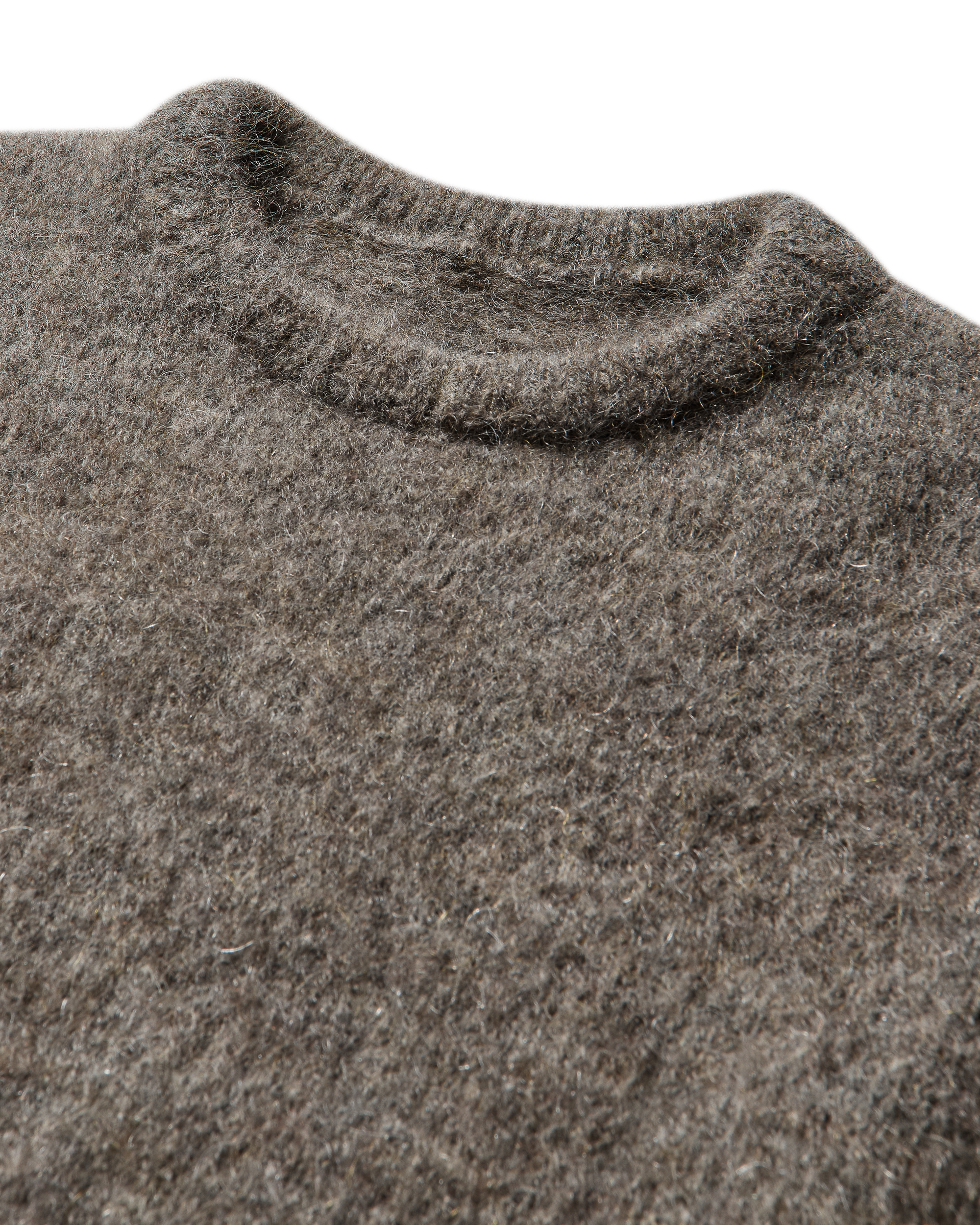 ROA Dropstitch Mohair Knit Crewneck J345228-S-Beige 3