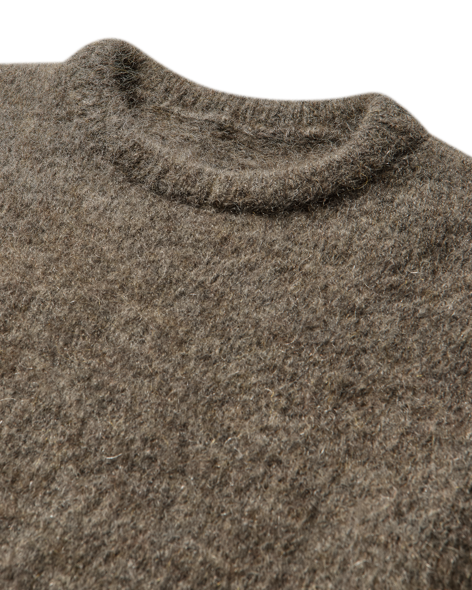 ROA Dropstitch Mohair Knit Crewneck J345228-L-Beige 11