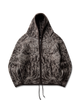 Thumbnail Shrub Felted Knit Zip Up Brown