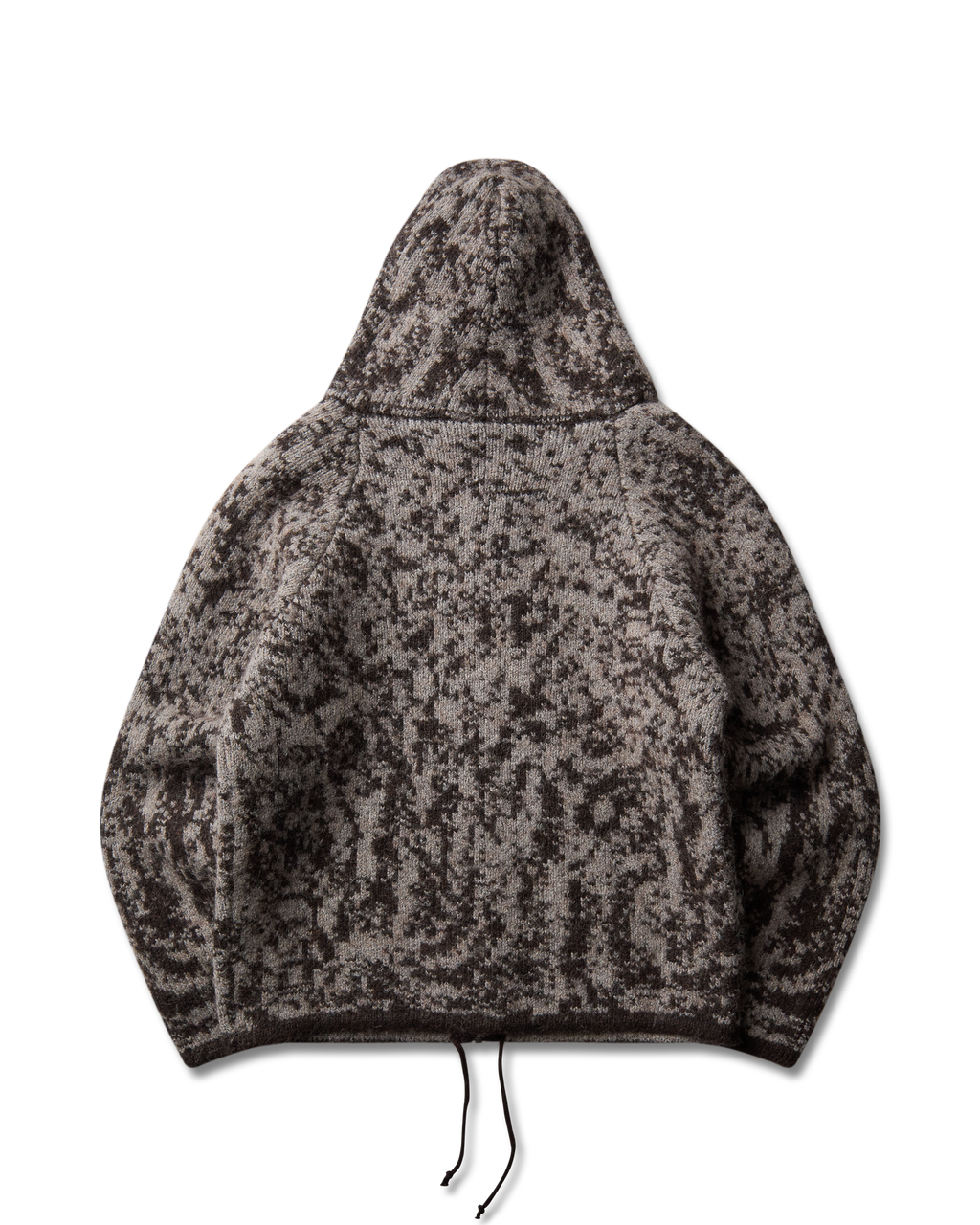 ROA Shrub Felted Knit Zip Up J345229-S-Brown front