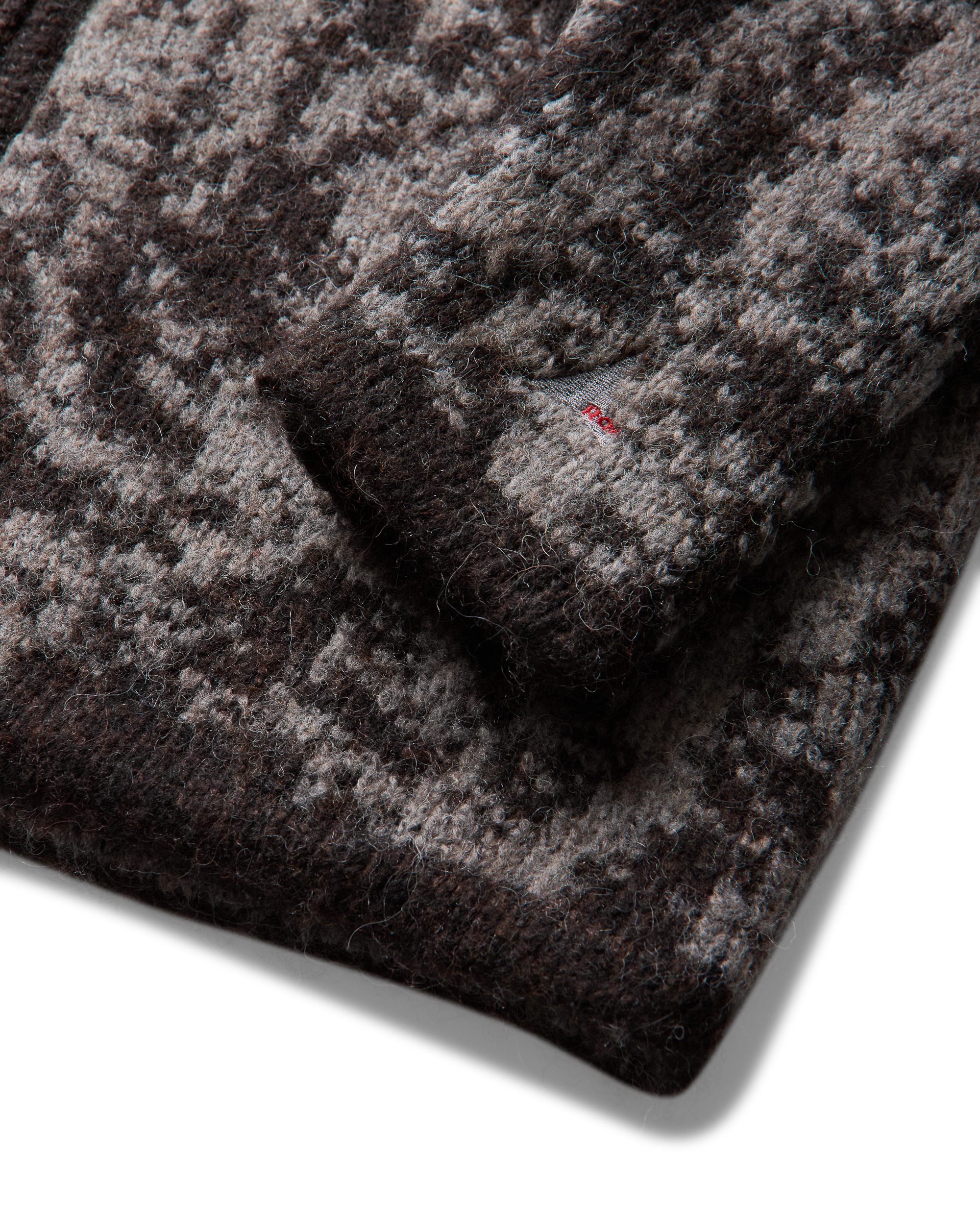 ROA Shrub Felted Knit Zip Up J345229-S-Brown 6