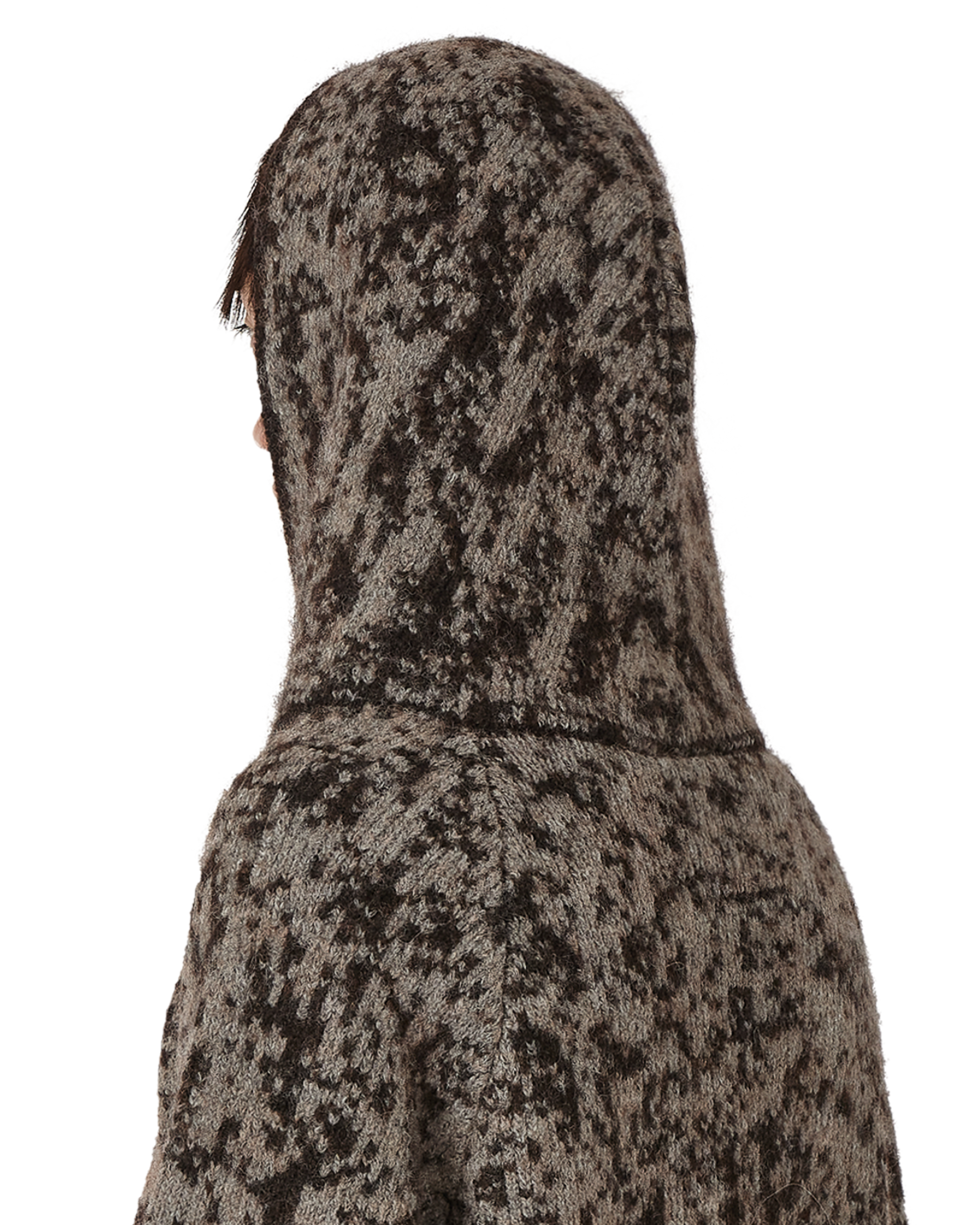 ROA Shrub Felted Knit Zip Up J345229-S-Brown 7