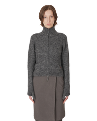 Thumbnail Tasna Mohair Zip Up Sweater Grey