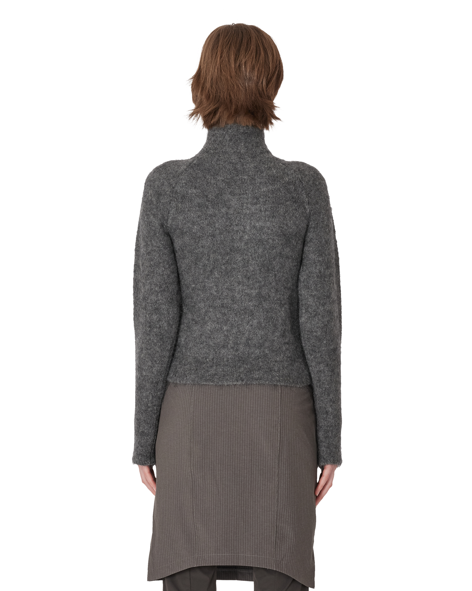 ROA Tasna Mohair Zip Up Sweater J345230-XS-Grey 3