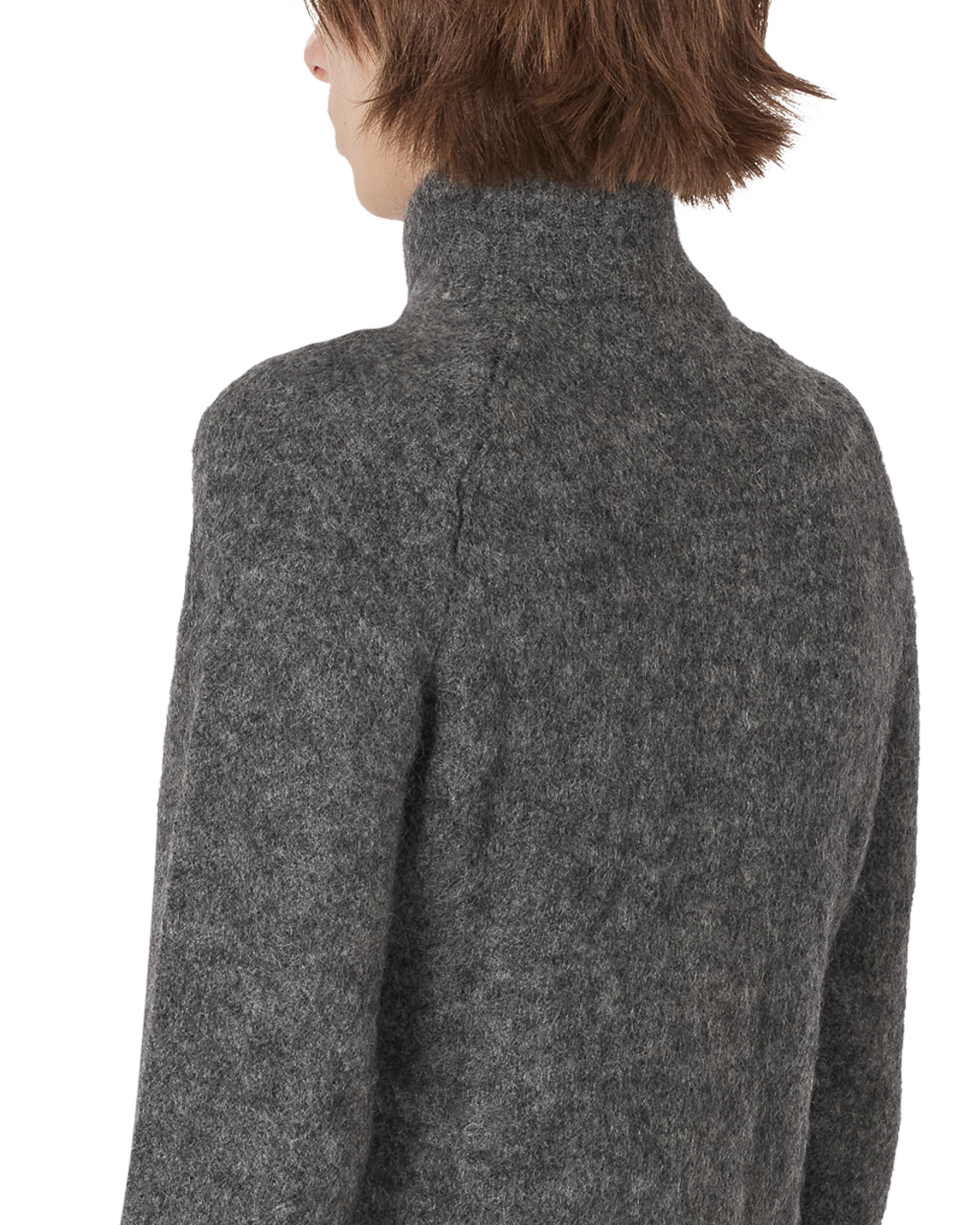 ROA Tasna Mohair Zip Up Sweater J345230-XS-Grey 7