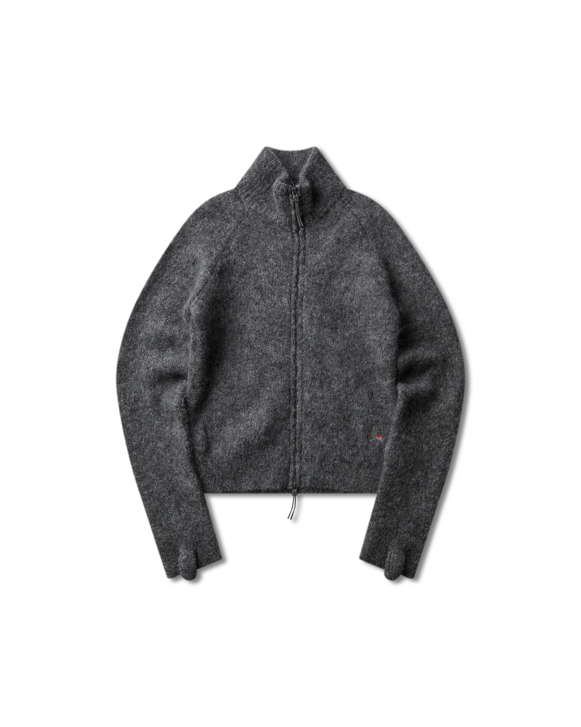 ROA Tasna Mohair Zip Up Sweater J345230-XS-Grey front